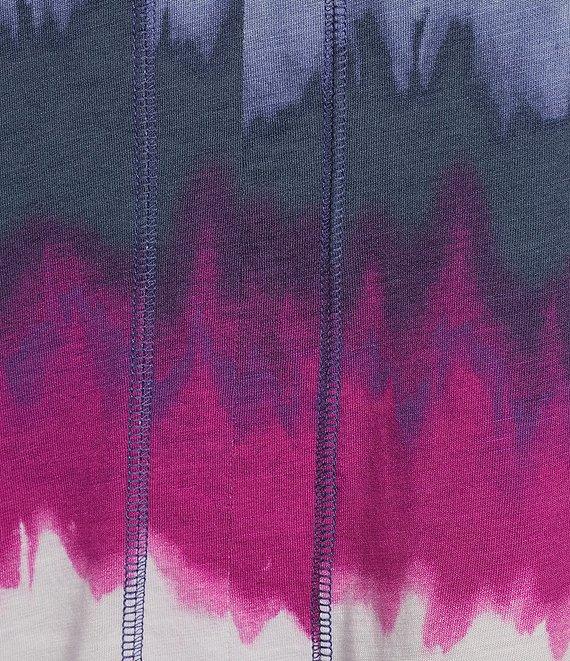 Westbound Plus Size Wavy Stripe Short Sleeve V-Neck Top Product Image