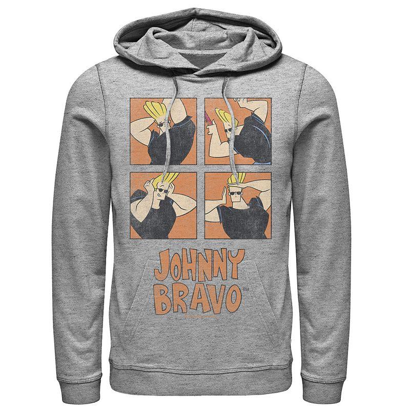 Men's Cartoon Network Johnny Bravo Box Up Hairdo Graphic Hoodie,  Product Image