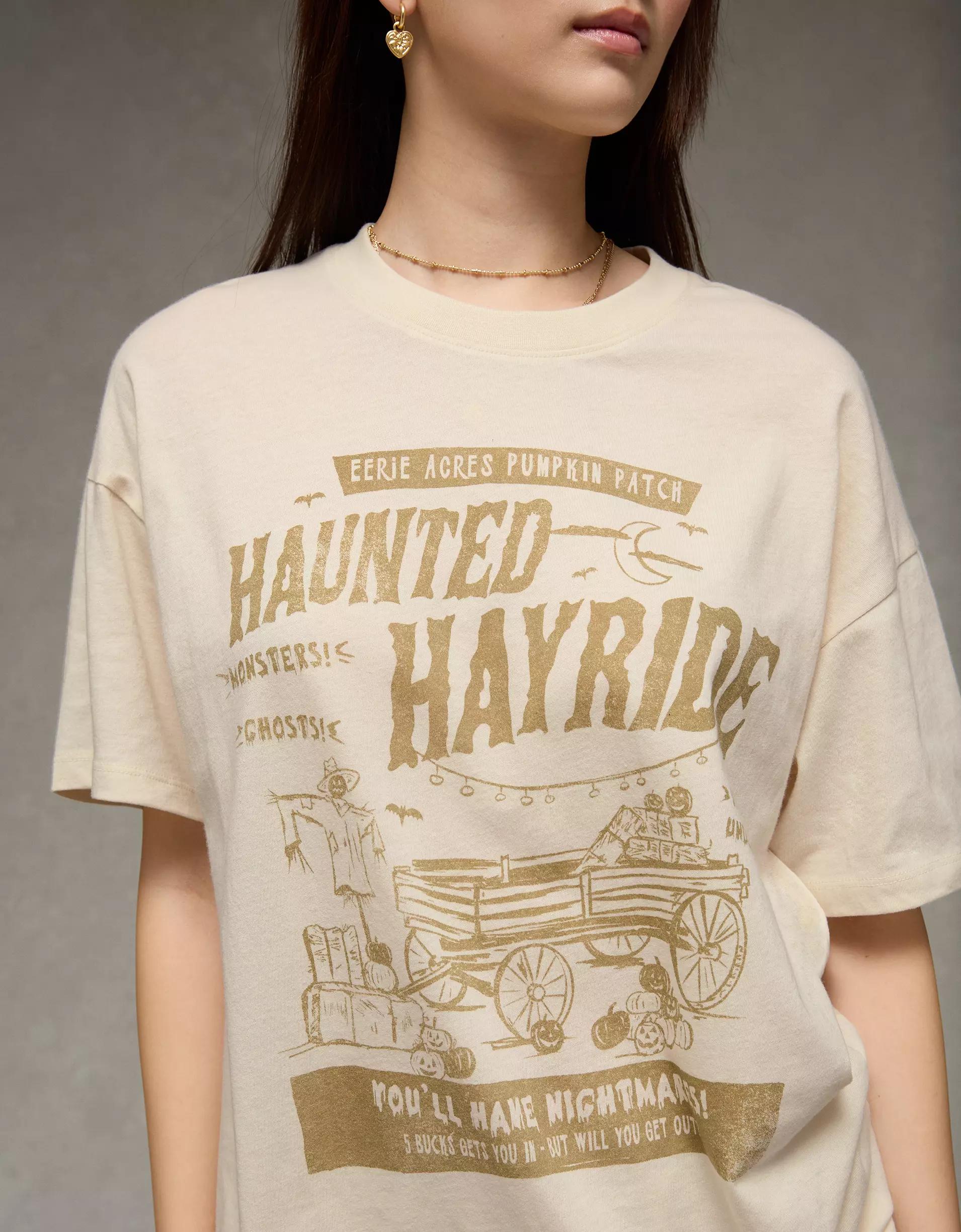 AE Oversized Halloween Graphic T-Shirt Product Image