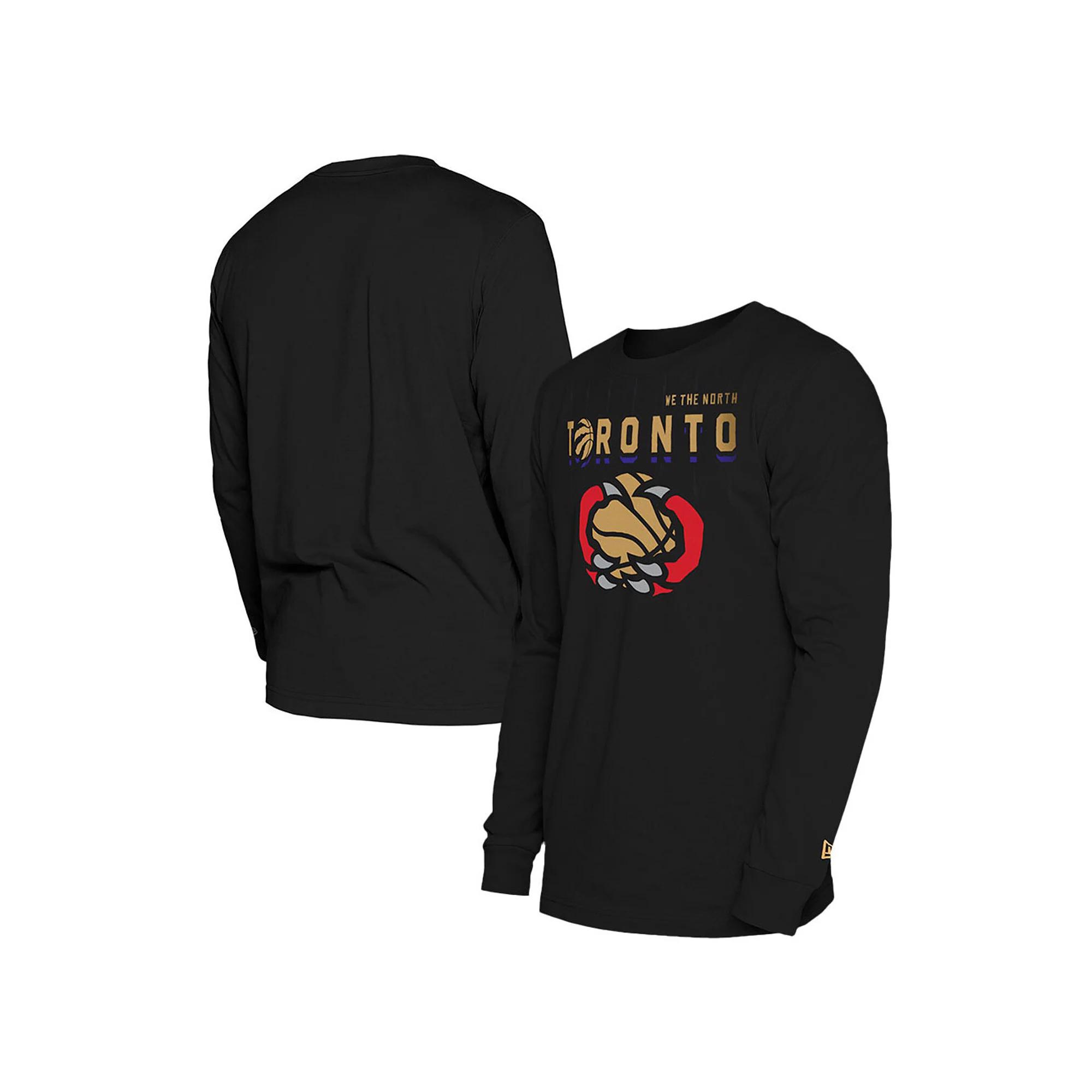 Men's New Era Black Toronto Raptors 2024/25 City Edition Long Sleeve T-Shirt,  Product Image