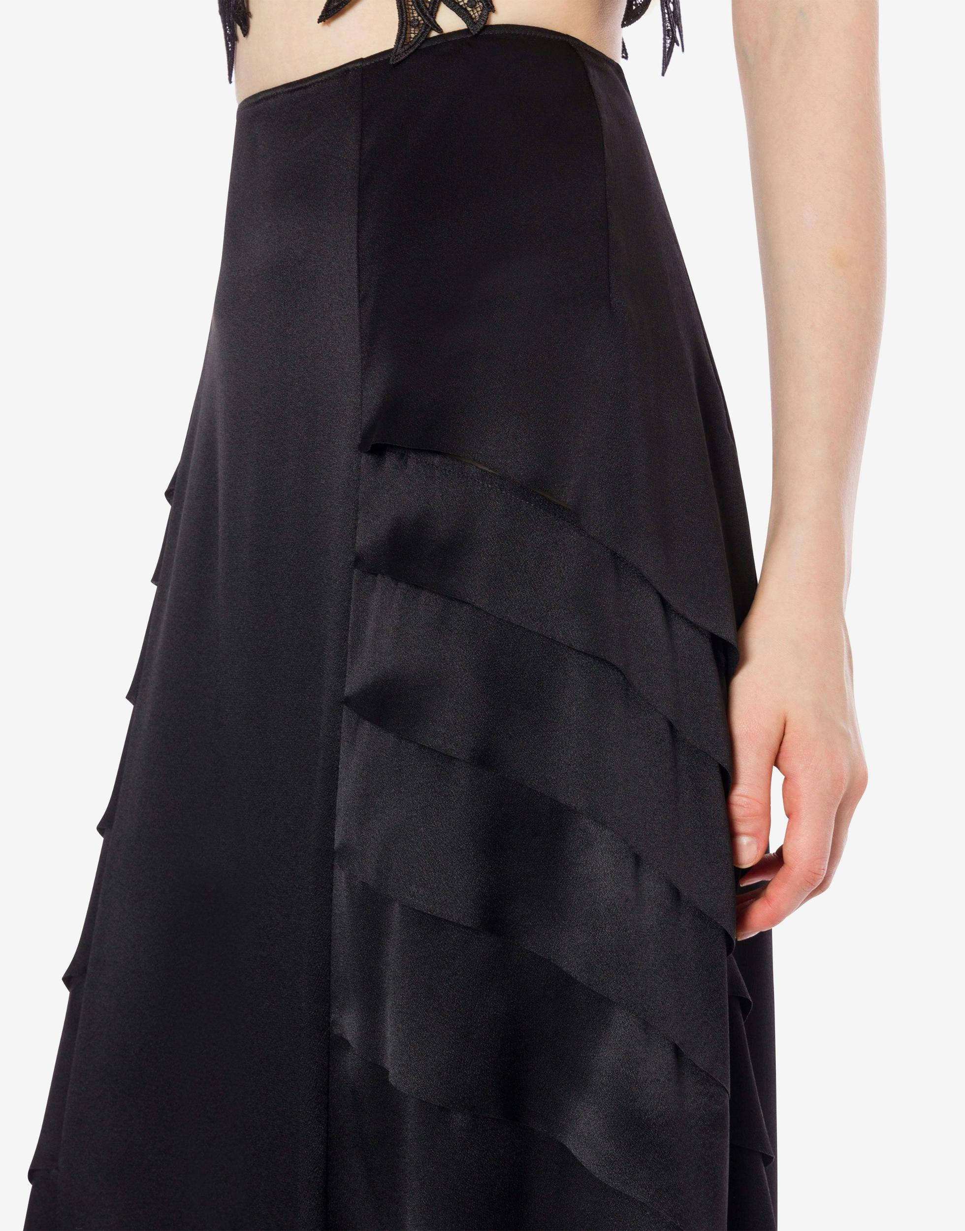 Long satin skirt Product Image