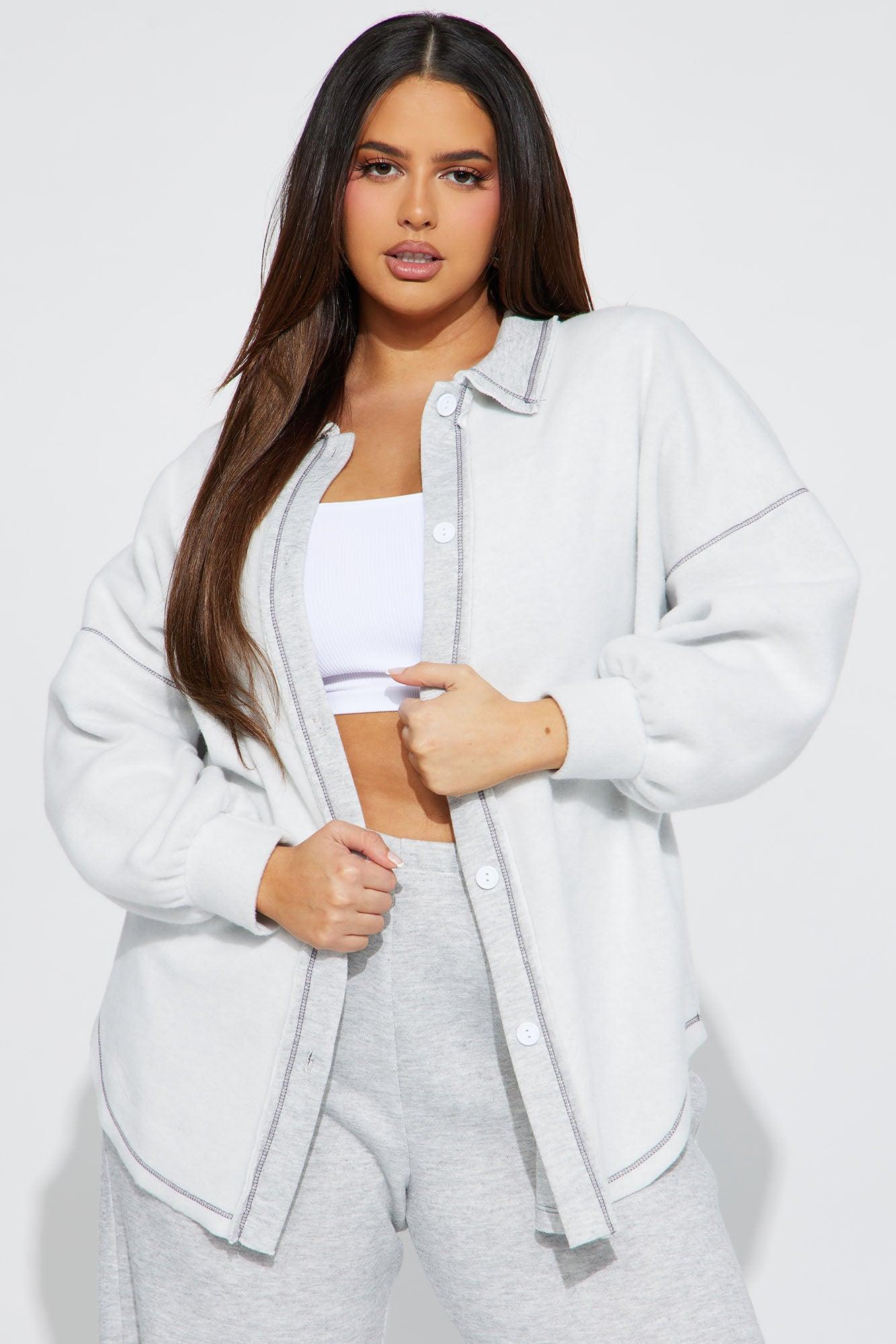 Casey Jogger Set - Heather Grey Product Image