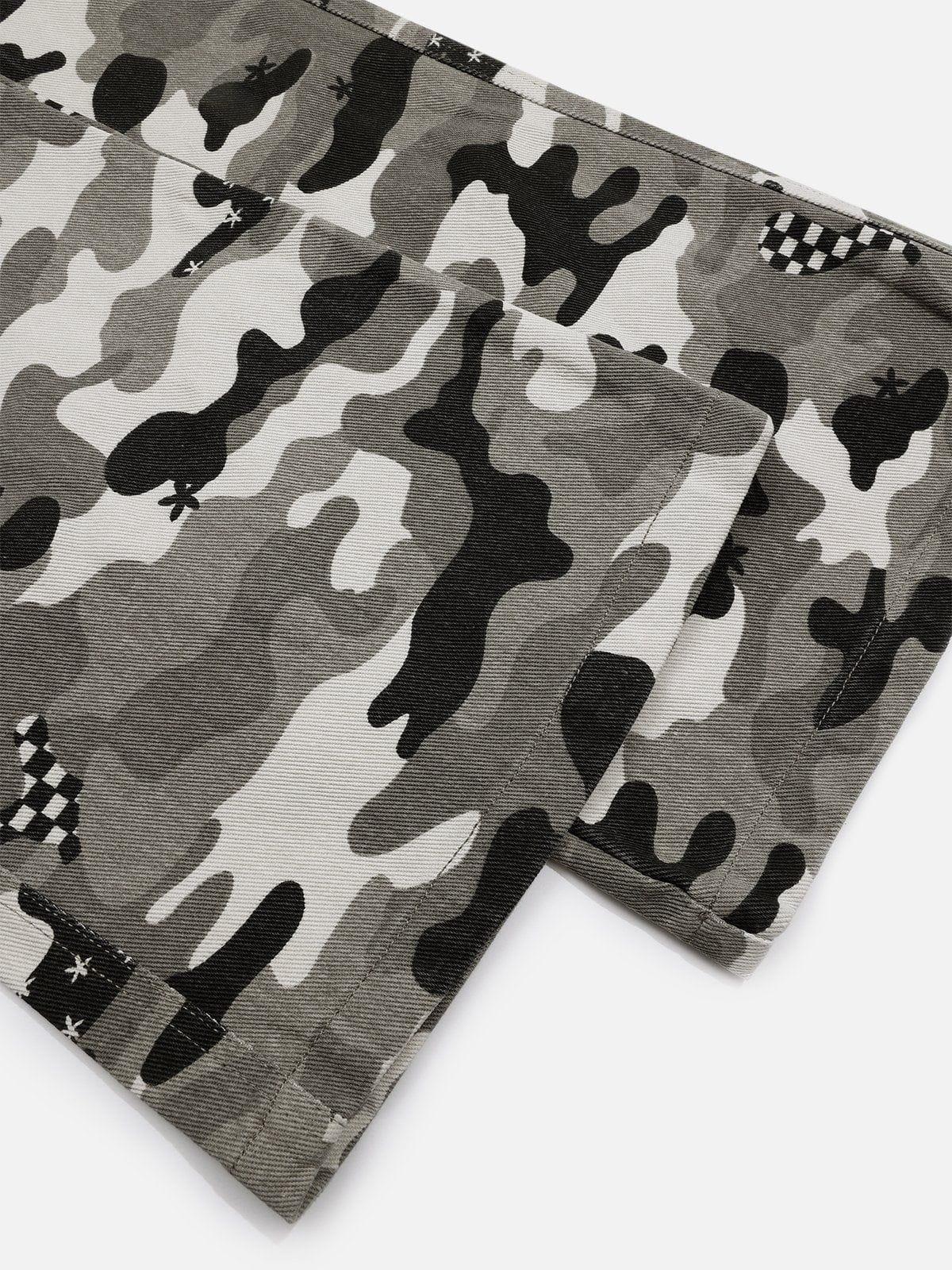 Aelfric Eden Camouflage Multi Pocket Jeans Product Image