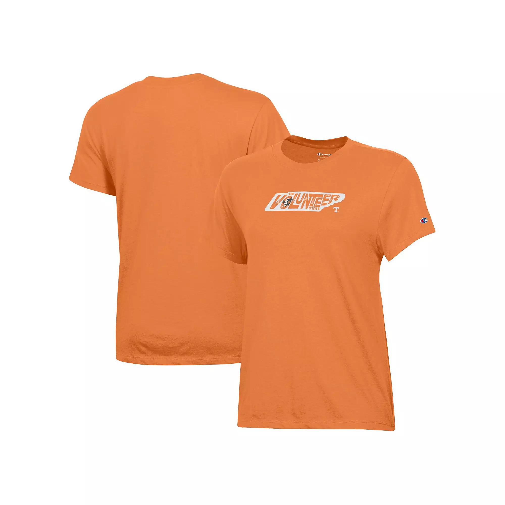 Women's Champion Tennessee Orange Tennessee Volunteers State Outline T-Shirt,  Product Image