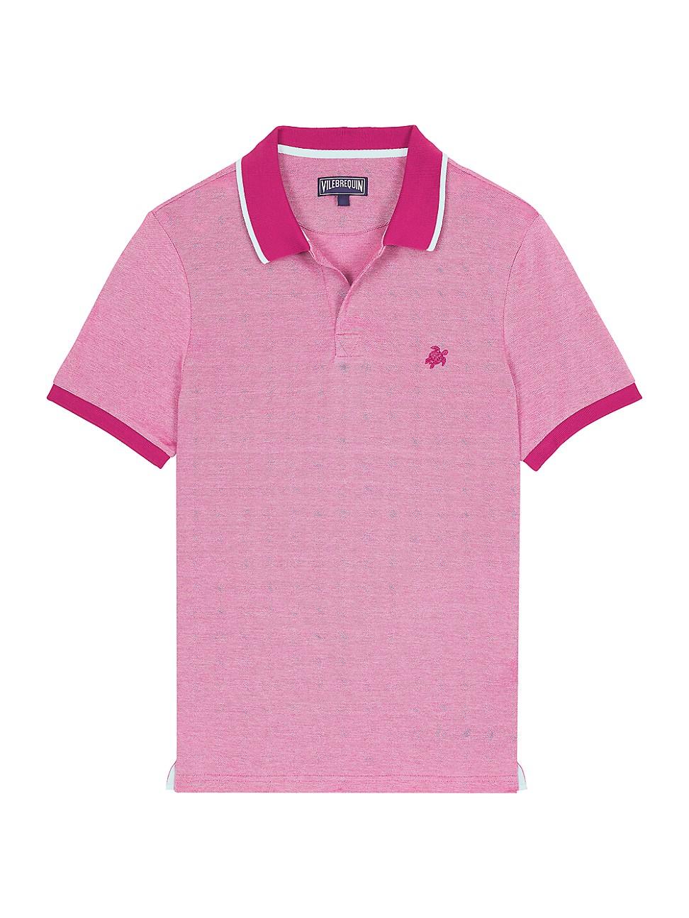 Mens Pique Changeant Polo Shirt Product Image