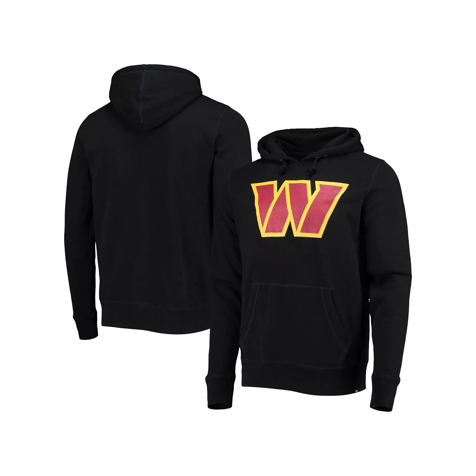 Men's '47 Black Washington Commanders Imprint Headline Pullover Hoodie,  Product Image