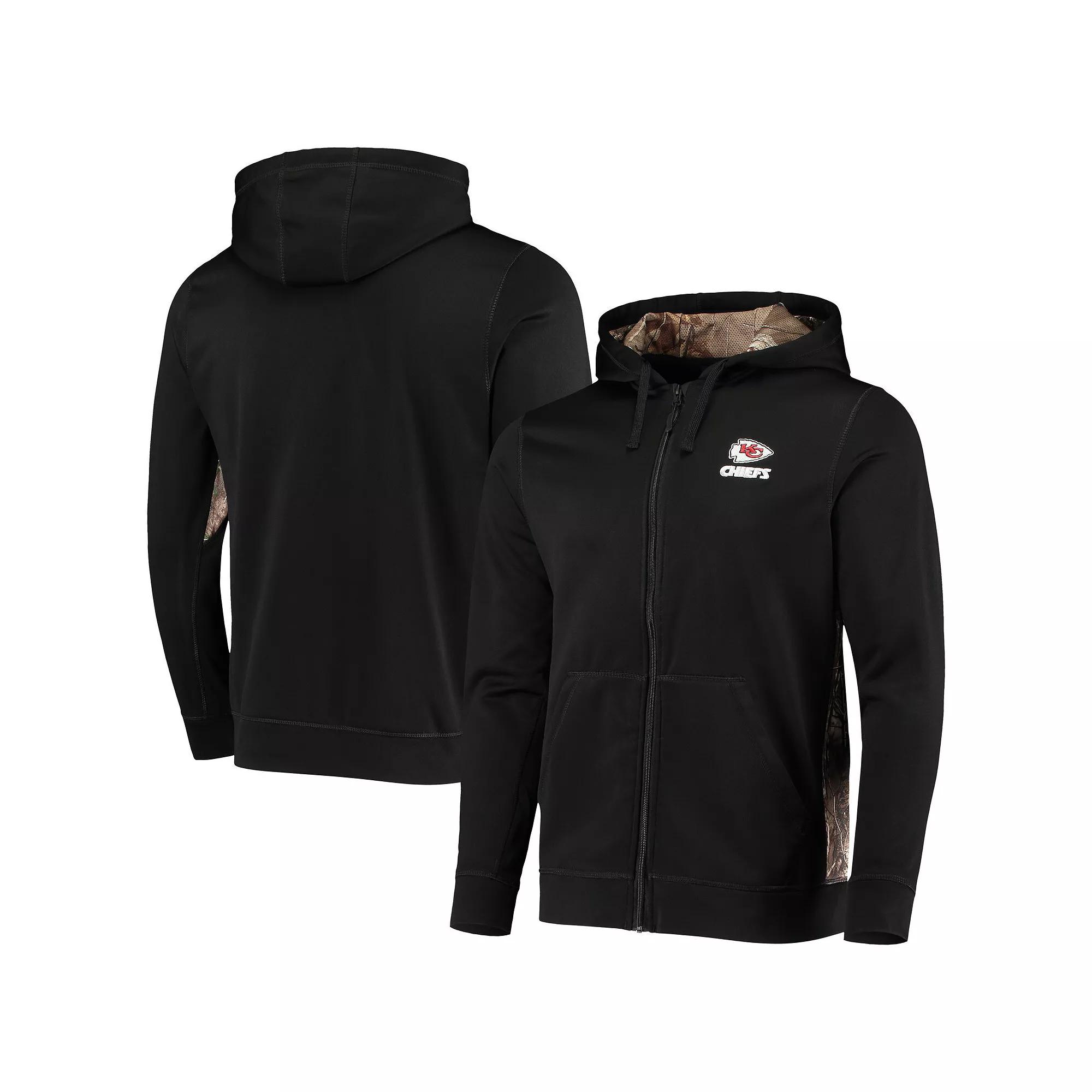 Men's Dunbrooke Black/Realtree Camo Kansas City Chiefs Decoy Tech Fleece Full-Zip Hoodie,  Product Image