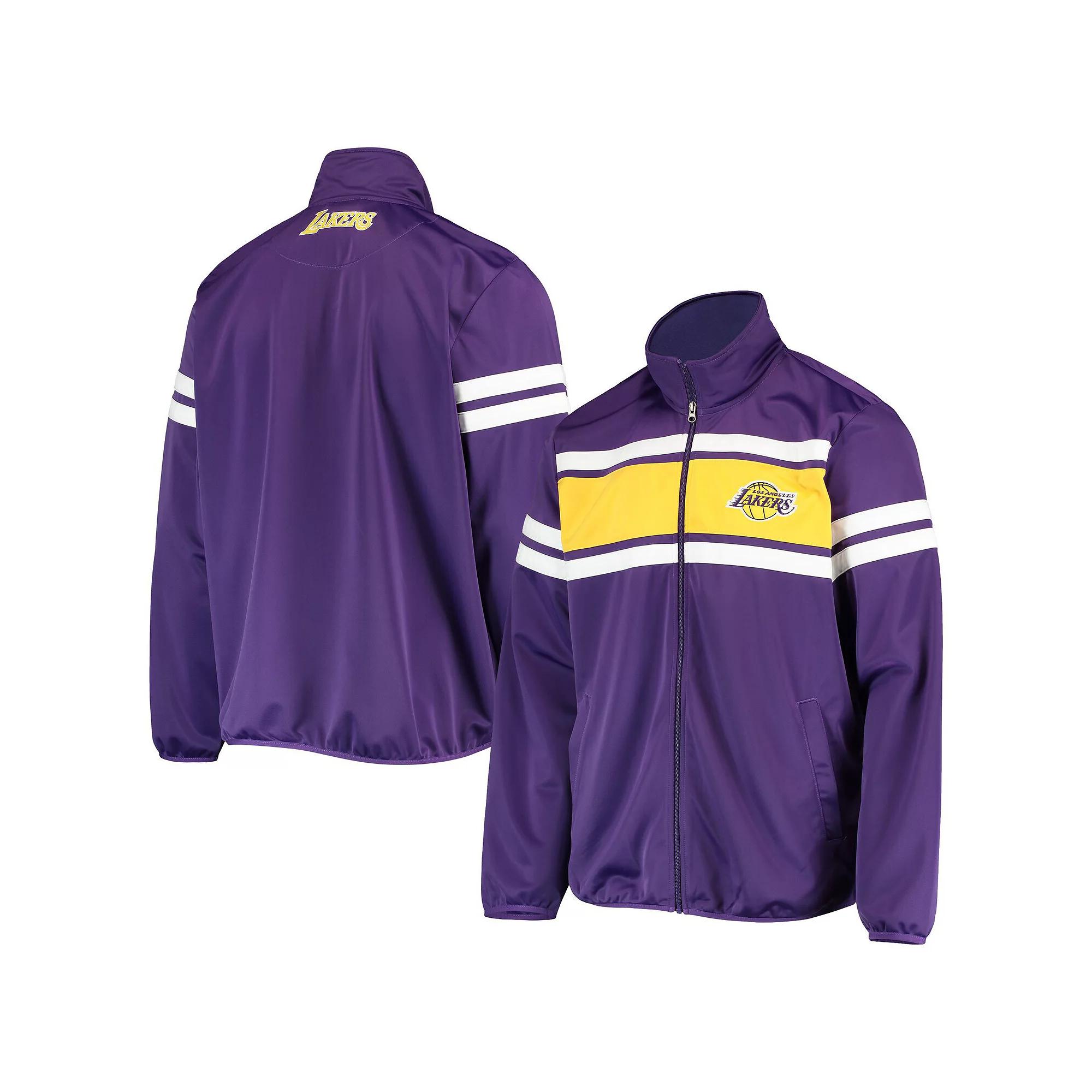 Men's G-III Sports by Carl Banks Purple Los Angeles Lakers Power Pitcher Full-Zip Track Jacket,  Product Image