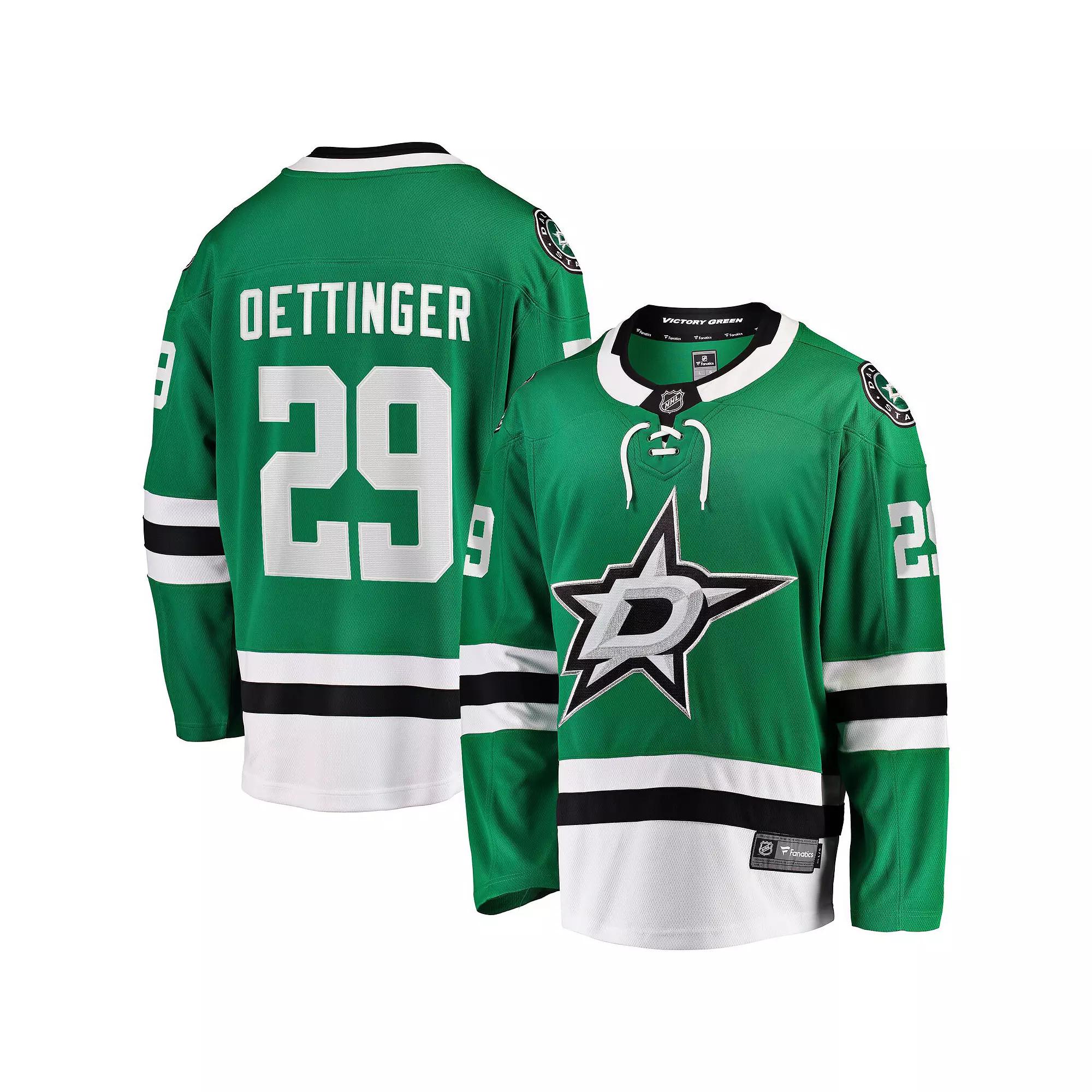 Men's Fanatics Jake Oettinger Kelly Green Dallas Stars Home Breakaway Player Jersey,  Product Image