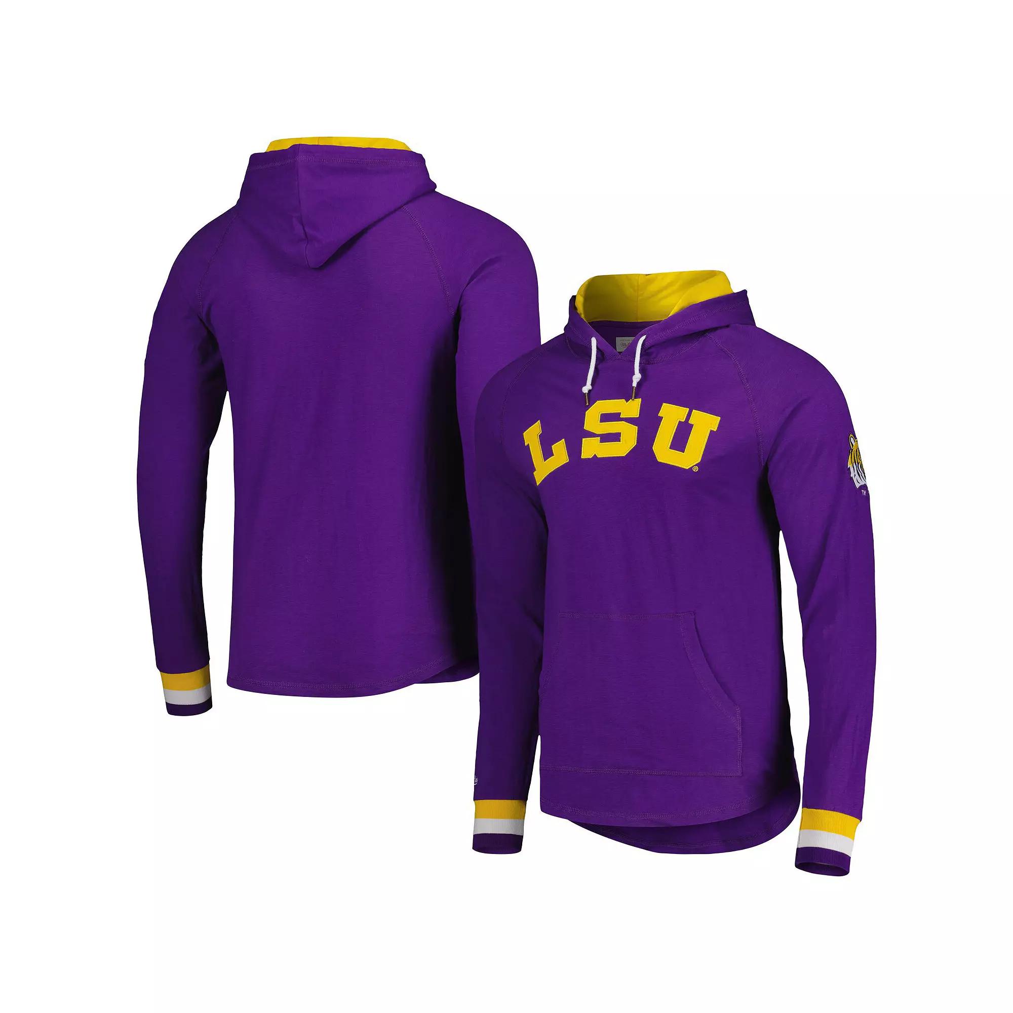Men's Mitchell & Ness  Purple LSU Tigers Legendary Raglan Pullover Hoodie, Size: Medium Product Image