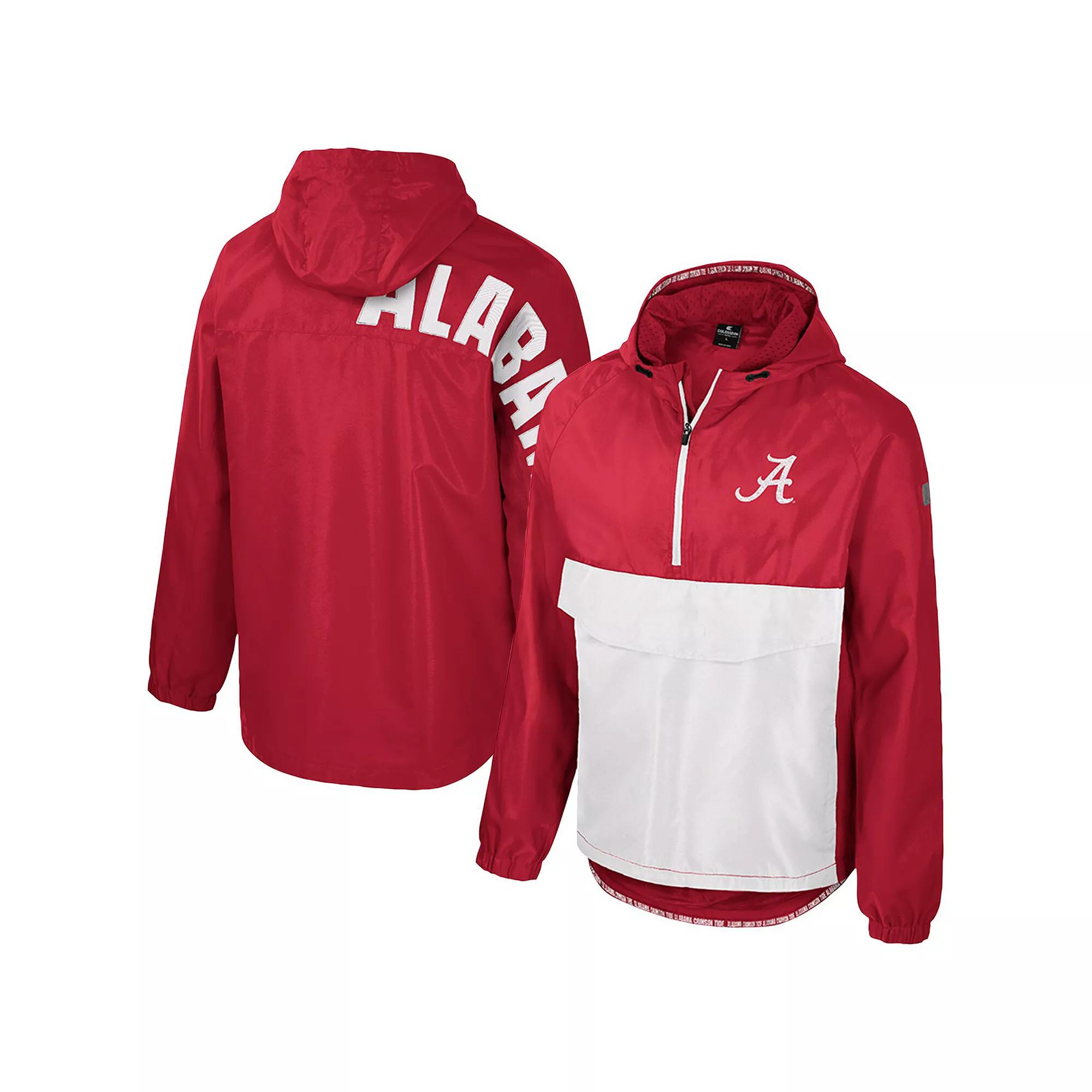 Men's Colosseum  Red Houston Cougars Reloaded Anorak Half-Zip Jacket, Size: Large, Hou Red Product Image