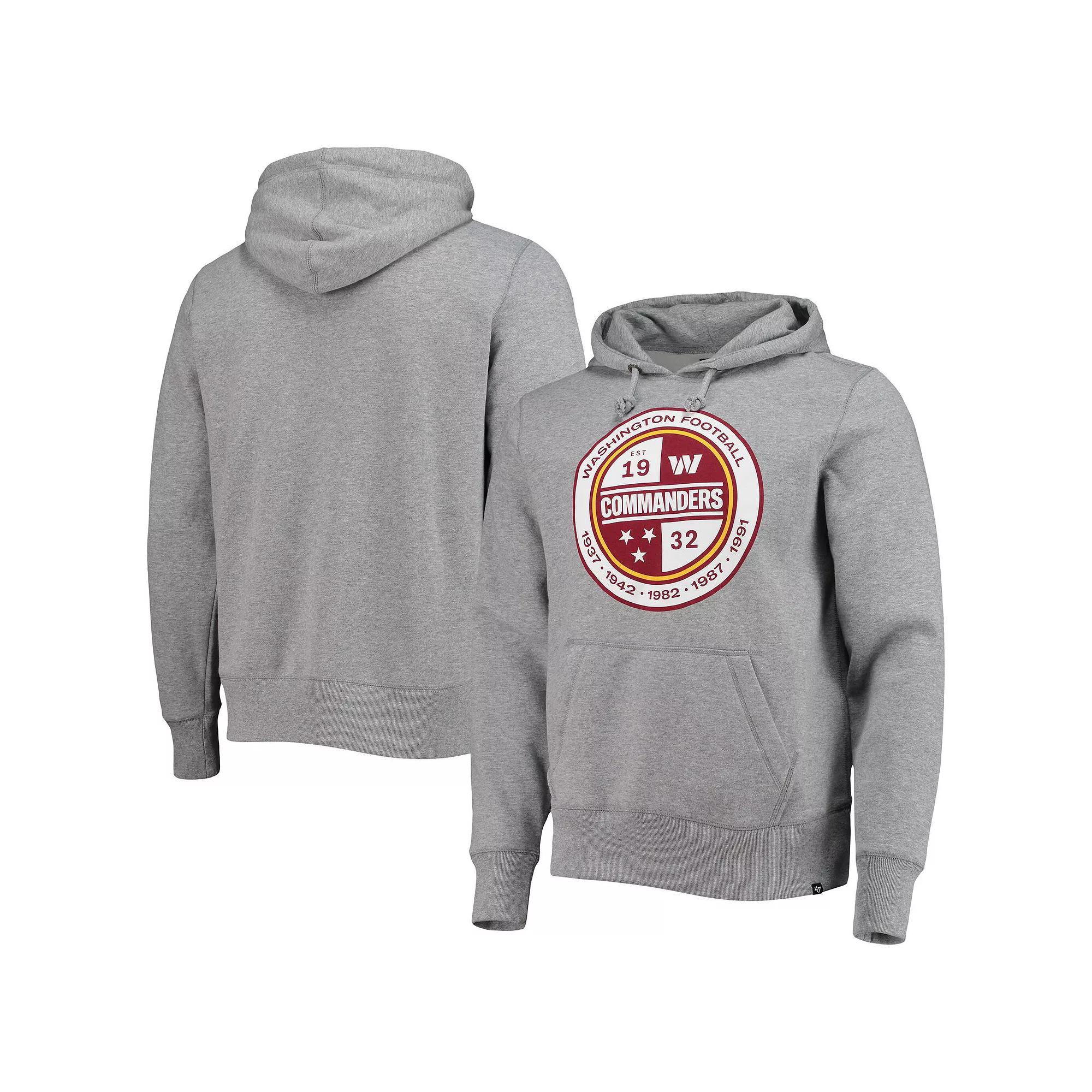 Men's '47 Gray Washington Commanders Imprint Headline Pullover Hoodie,  Product Image