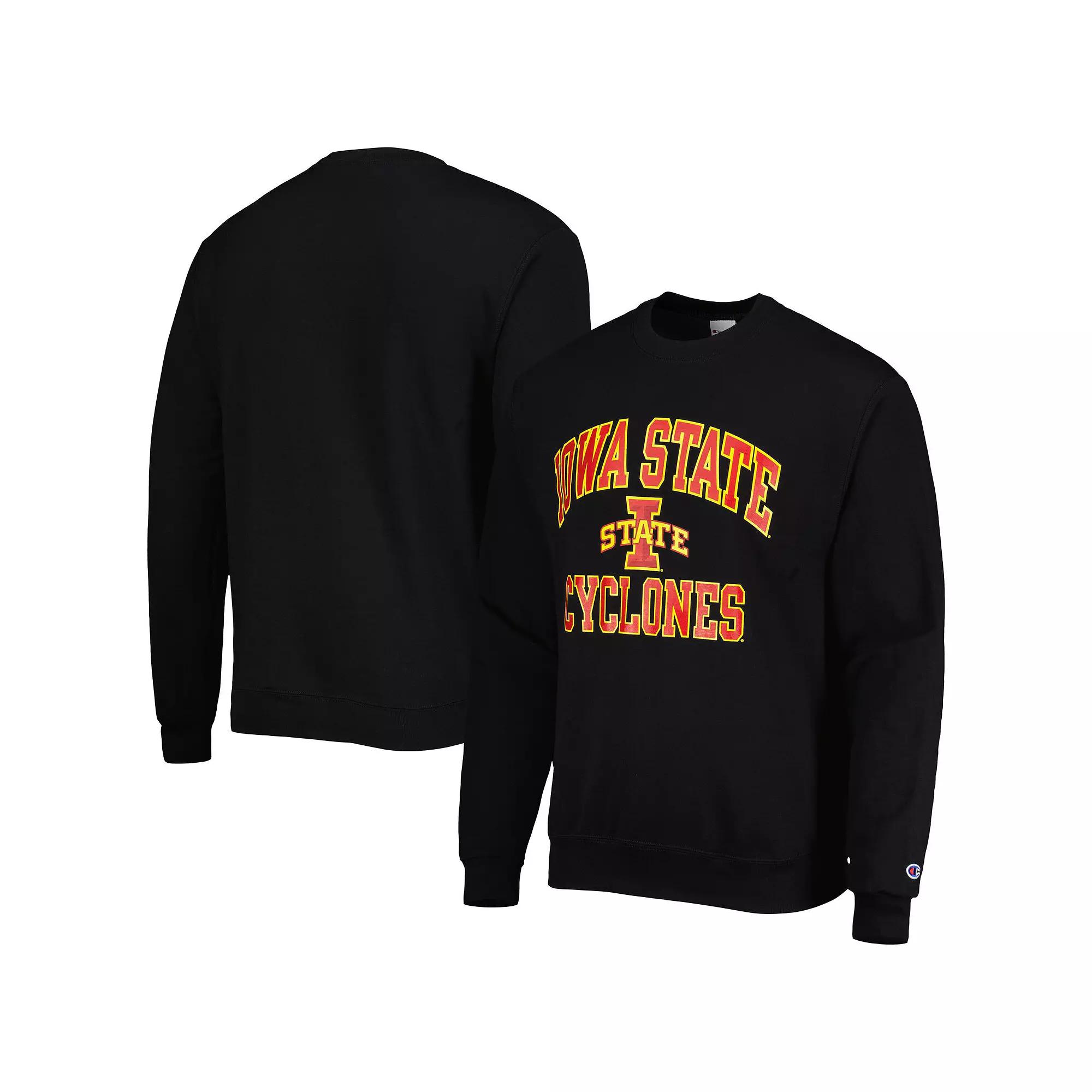 Men's Champion Black Iowa State Cyclones High Motor Pullover Sweatshirt,  Product Image