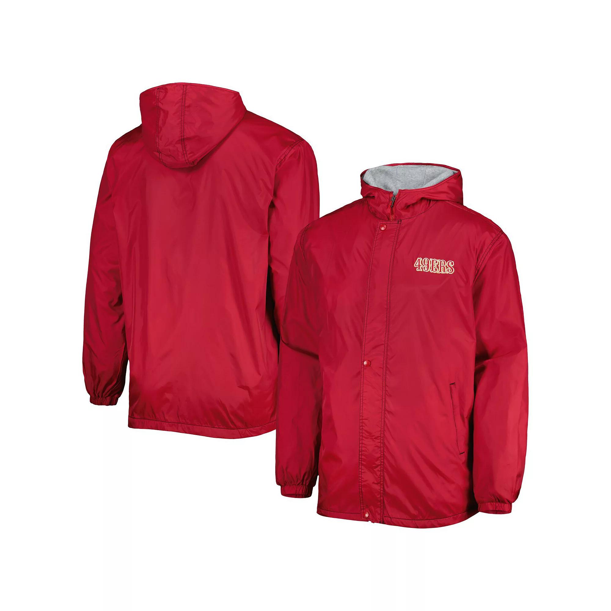 Men's Dunbrooke Scarlet San Francisco 49ers Big & Tall Legacy Stadium Full-Zip Jacket, Size: XLT, Red Product Image