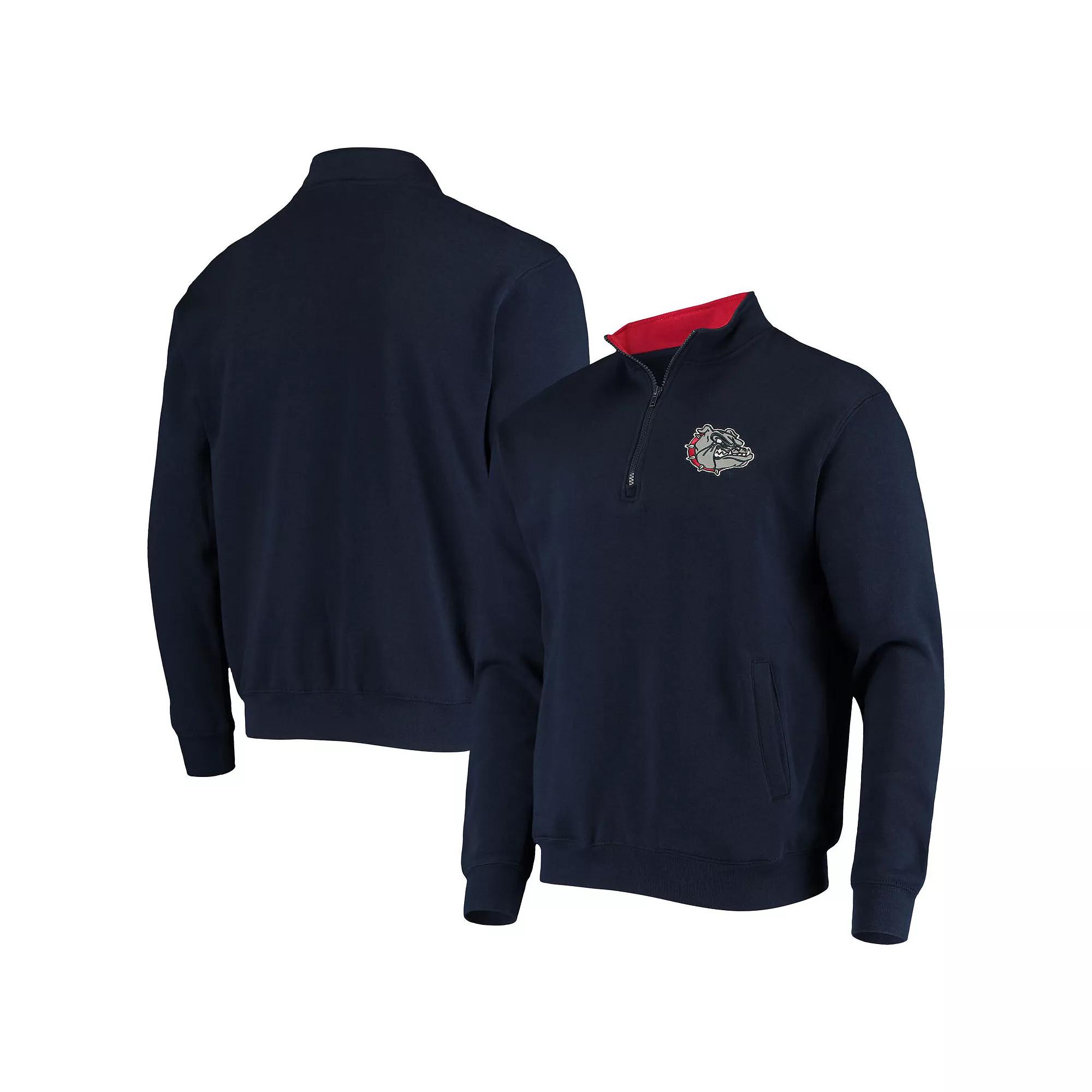Men's Colosseum Navy Gonzaga Bulldogs Tortugas Logo Quarter-Zip Jacket,  Product Image