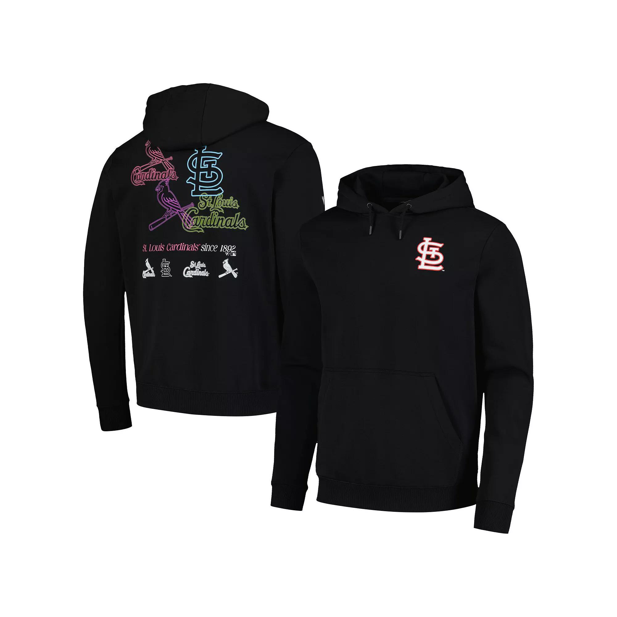 Men's Levelwear Black St. Louis Cardinals Podium Vintage Pullover Hoodie,  Product Image