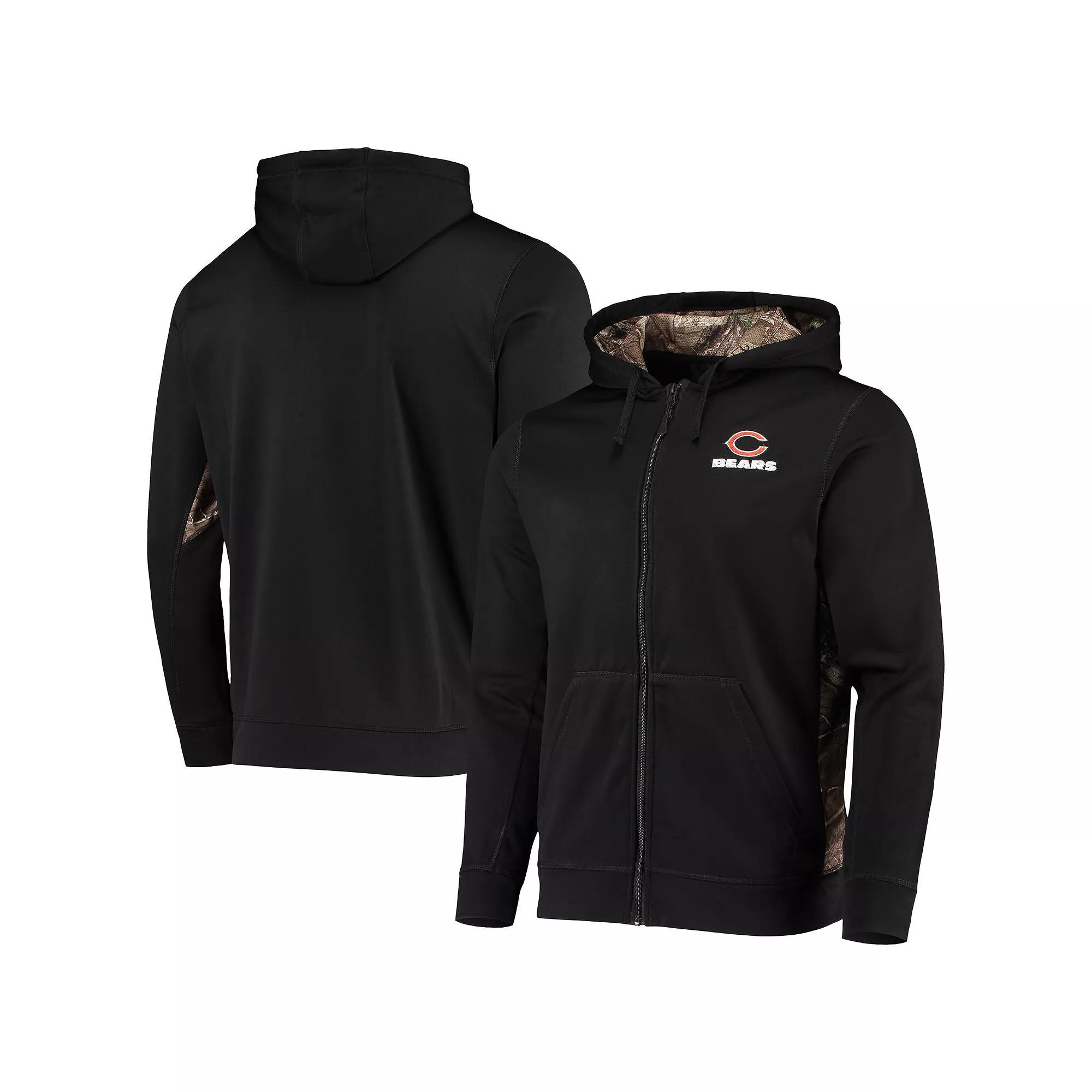 Men's Dunbrooke Black/Realtree Camo Chicago Bears Decoy Tech Fleece Full-Zip Hoodie,  Product Image