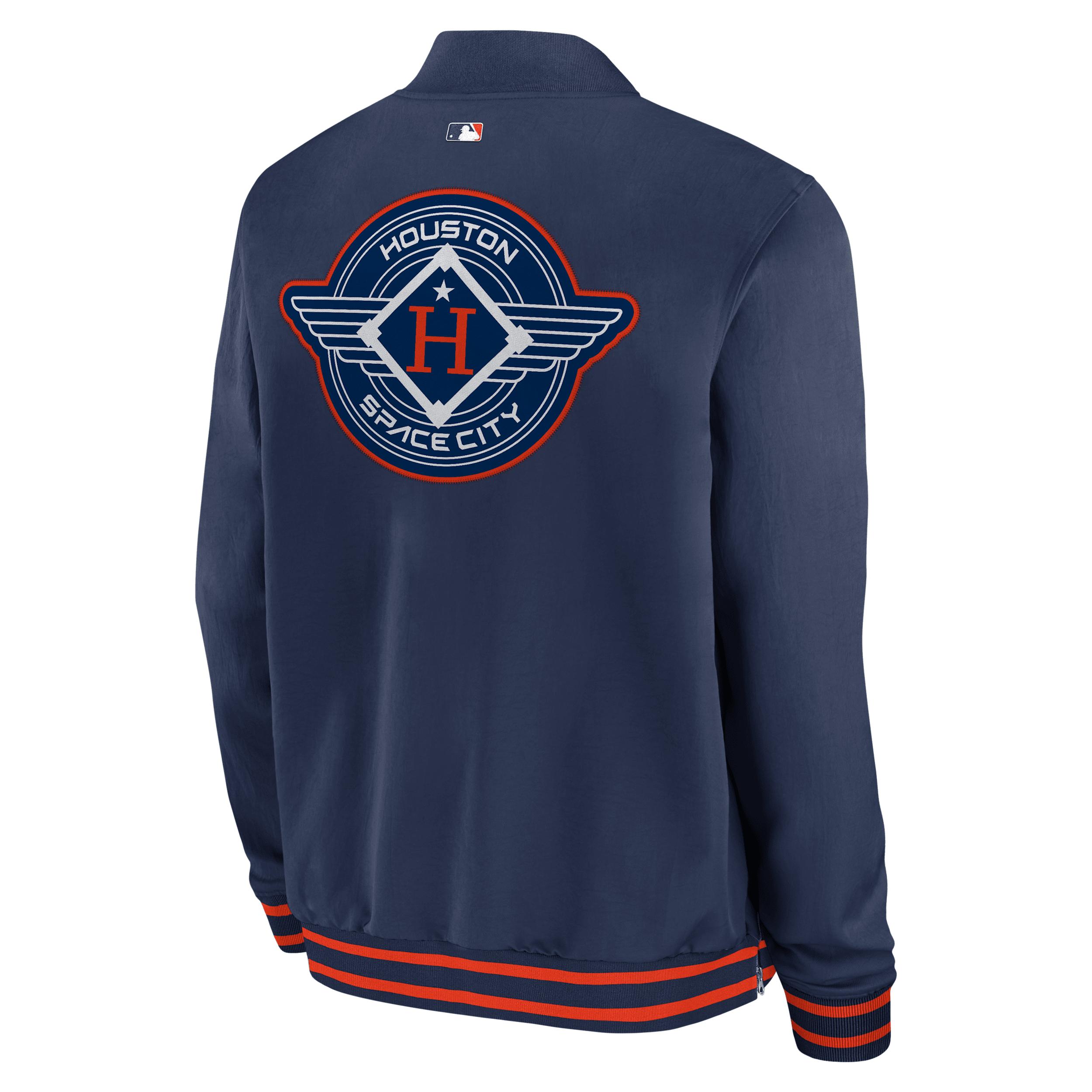 Houston Astros Authentic Collection City Connect Nike Mens MLB Full-Zip Bomber Jacket | 02F303B7HUS-NZV Product Image