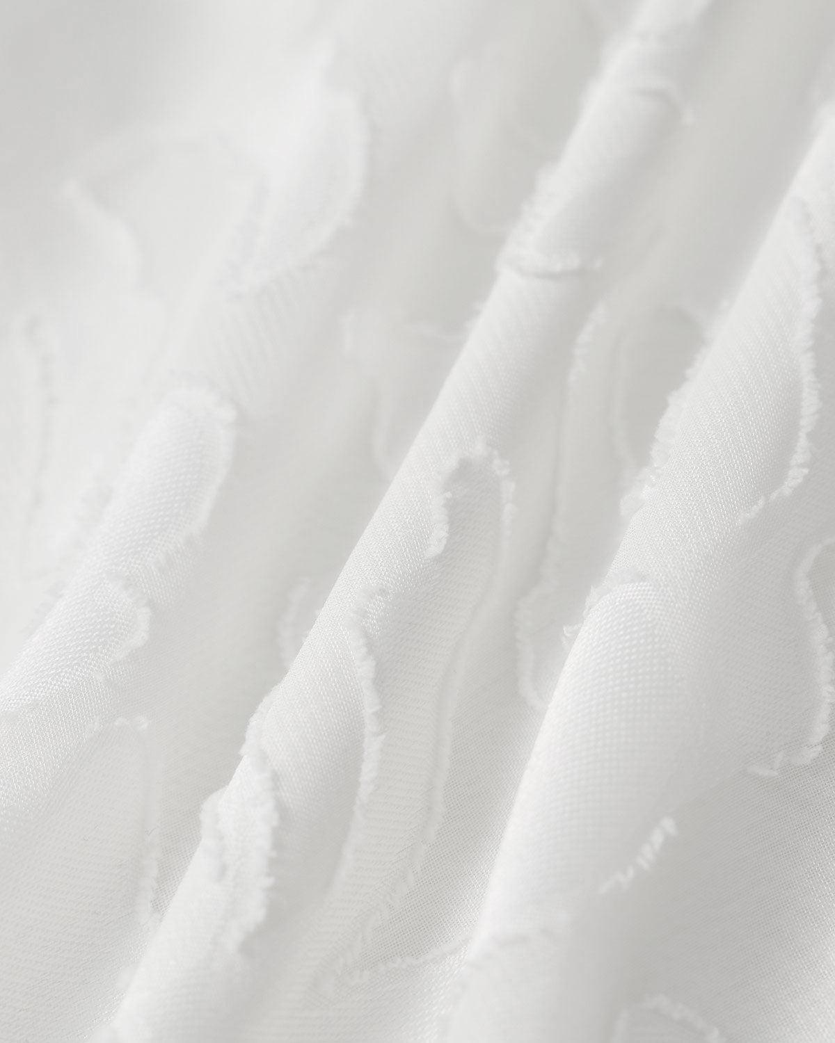 Apricot U Neck Jacquard Sleeveless Midi Dress Product Image