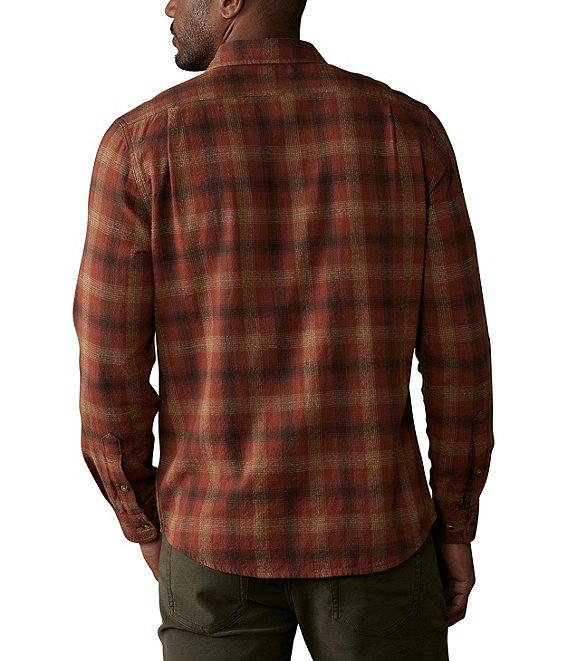 The Normal Brand Hudson Double Dark Brushed Flannel Long Sleeve Woven Shirt Product Image