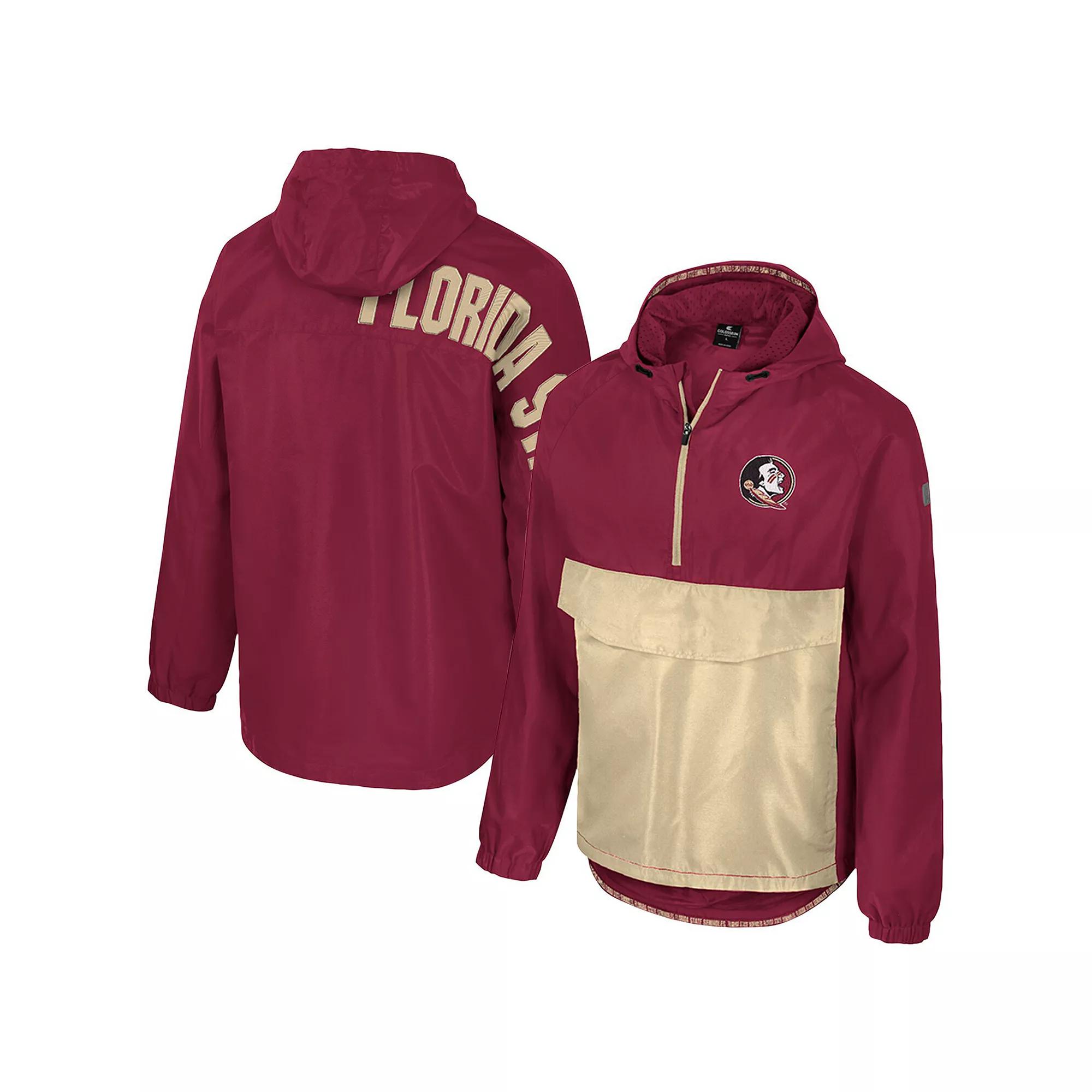 Men's Colosseum Garnet Florida State Seminoles Reloaded Anorak Half-Zip Jacket,  Product Image