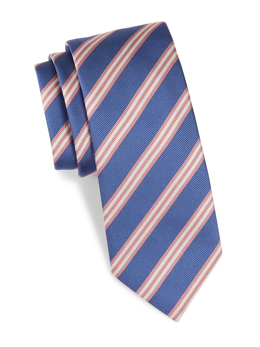 Mens Striped Silk Tie Product Image