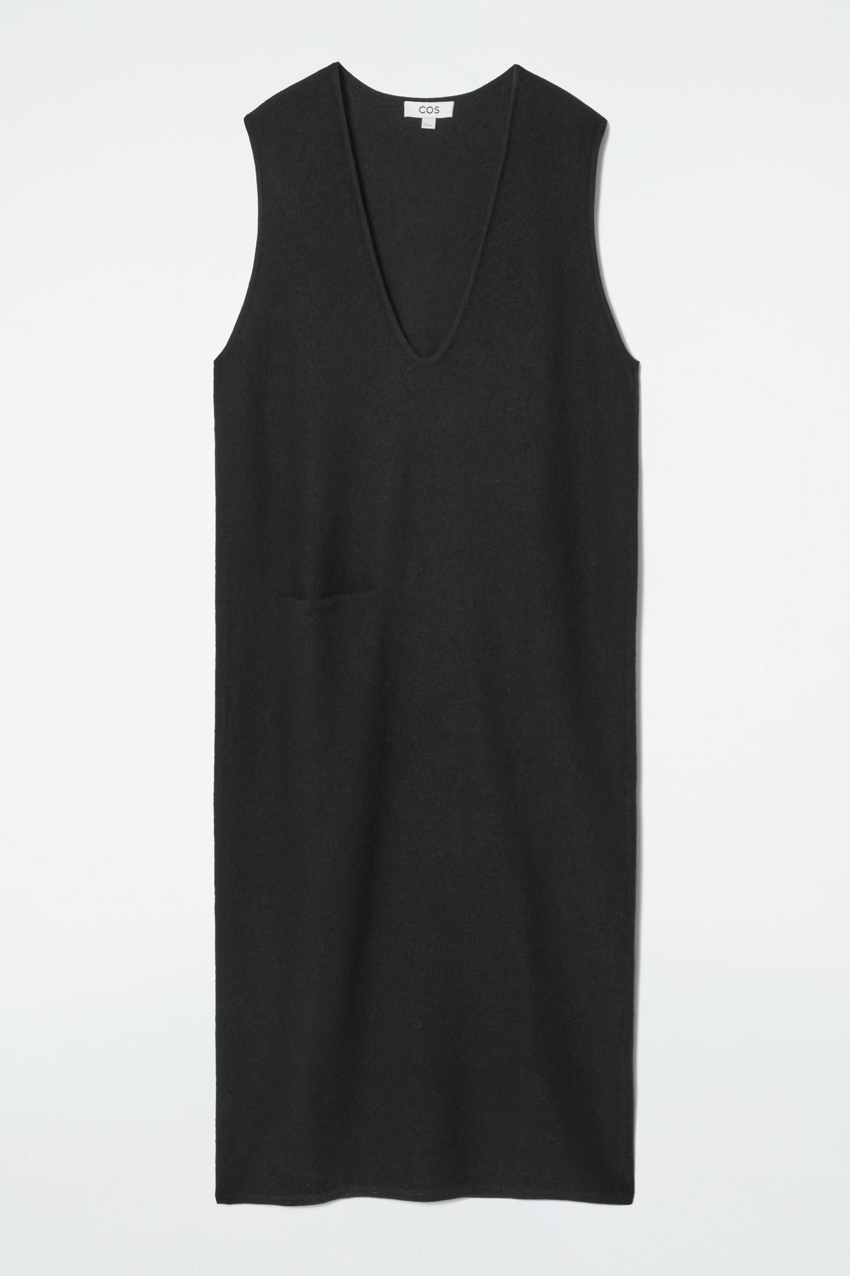 BOILED-WOOL MIDI DRESS Product Image