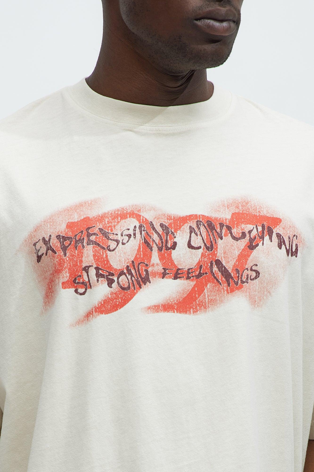 1997 Oversized Short Sleeve Tee - Cream Product Image