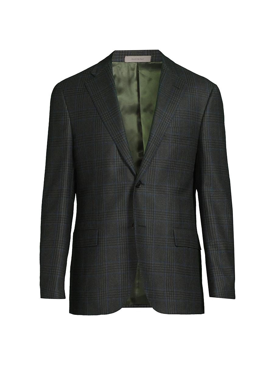 Mens Academy Plaid Wool Jacket Product Image