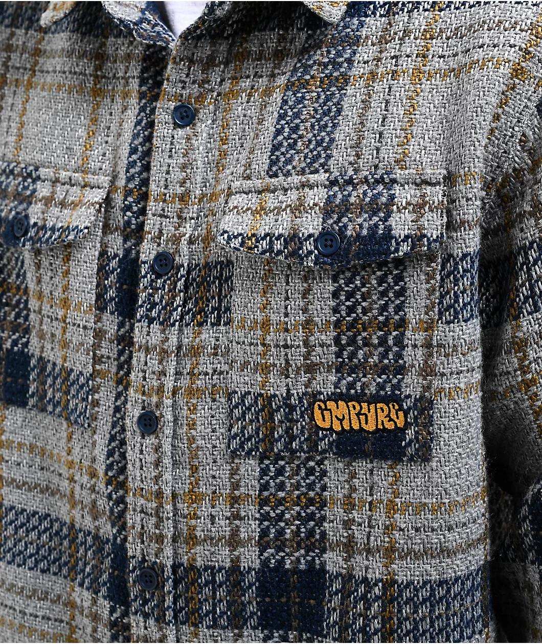 Empyre Eddy Navy & Grey Flannel Shirt Product Image