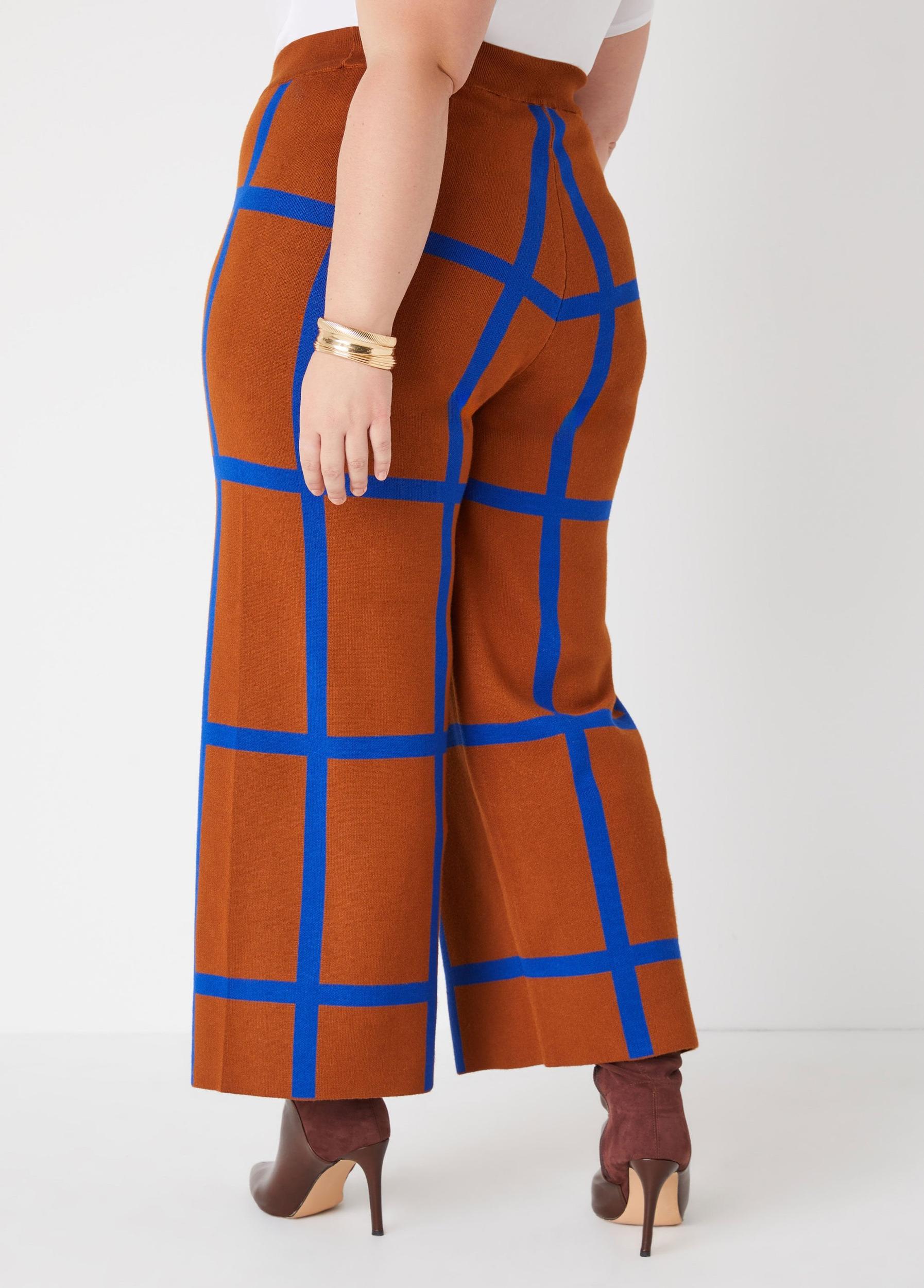 Windowpane Sweater Pants Product Image