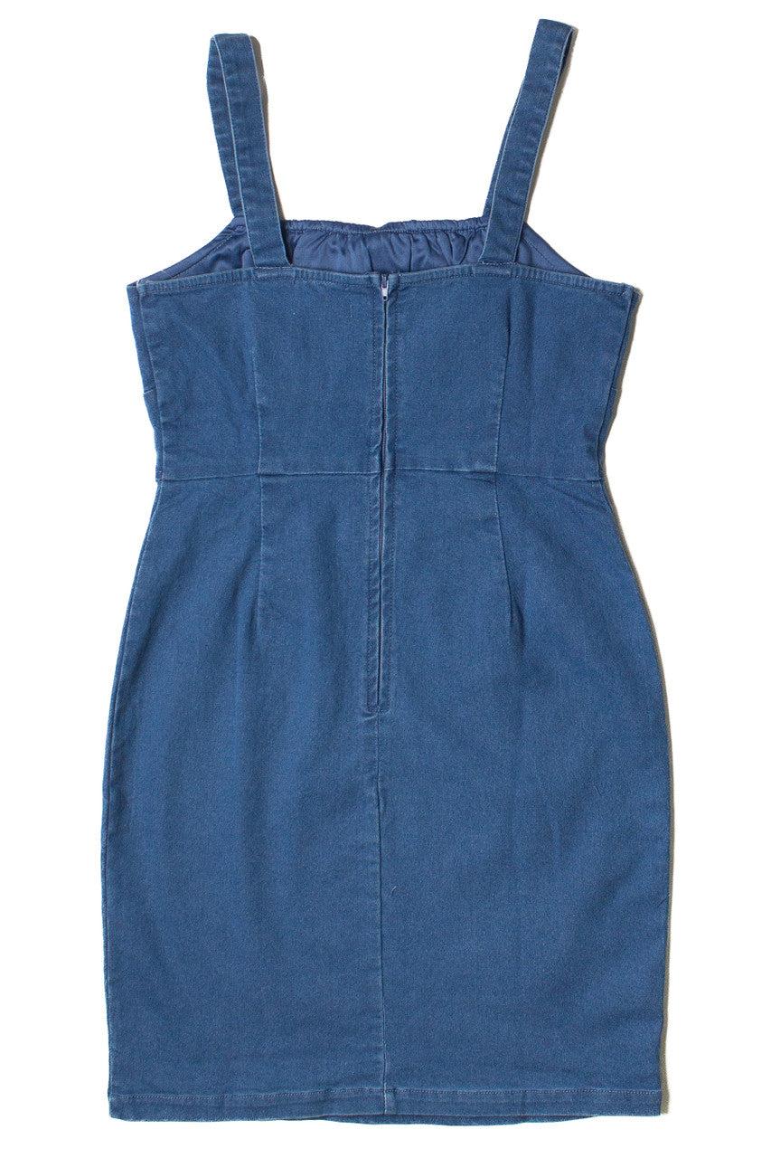 Corset Bodice Denim Mini Dress Product Image