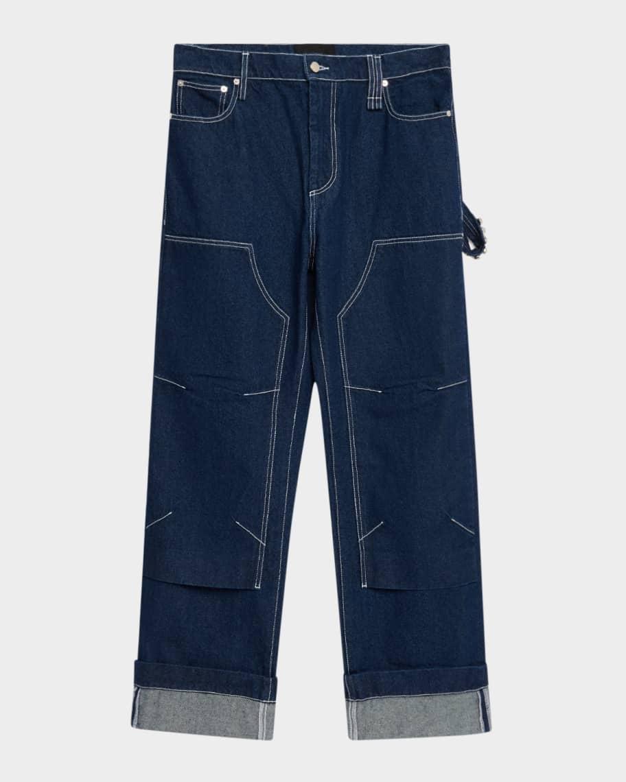 Men's Embellished Straight-Leg Workwear Jeans Product Image