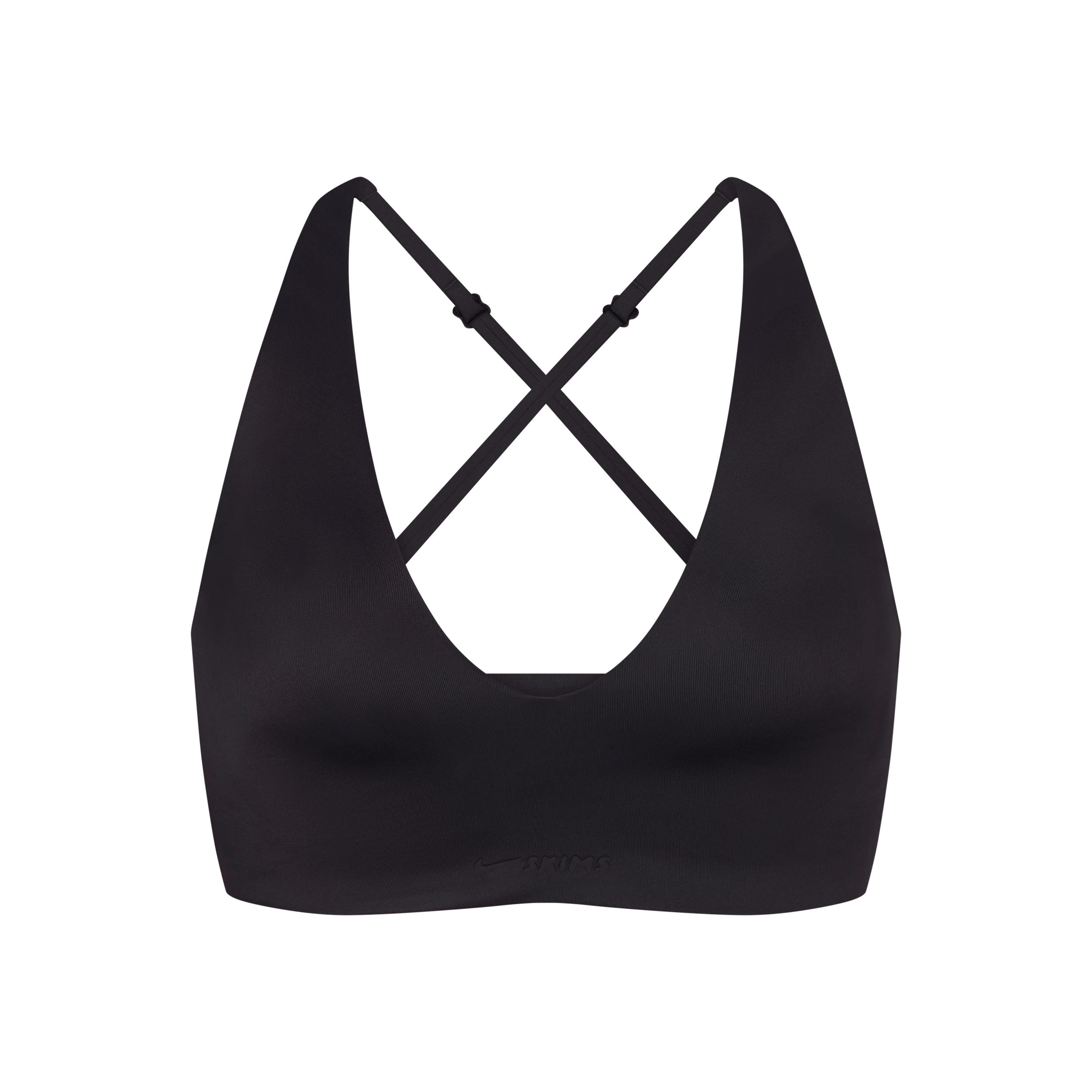 Nike Womens SKIMS Shine V-Neck Bra | BRSPT5191W-OBD Product Image
