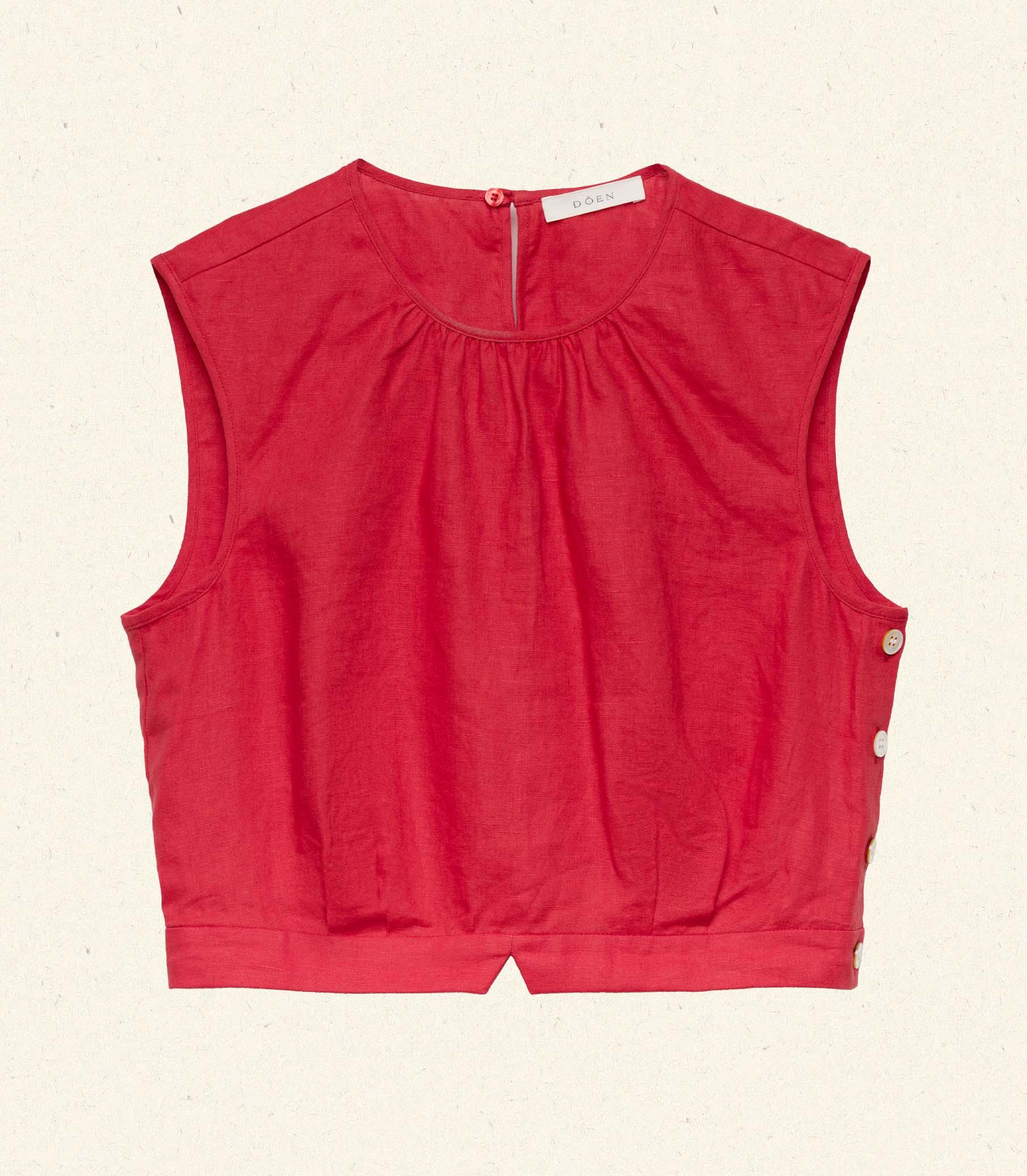 DORIS TOP -- SCARLET Product Image
