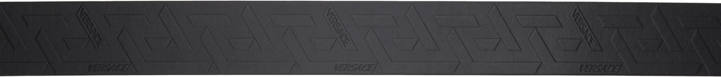 VERSACE La Medusa Leather Belt Man Belt Black Size 39.5 Calfskin Product Image