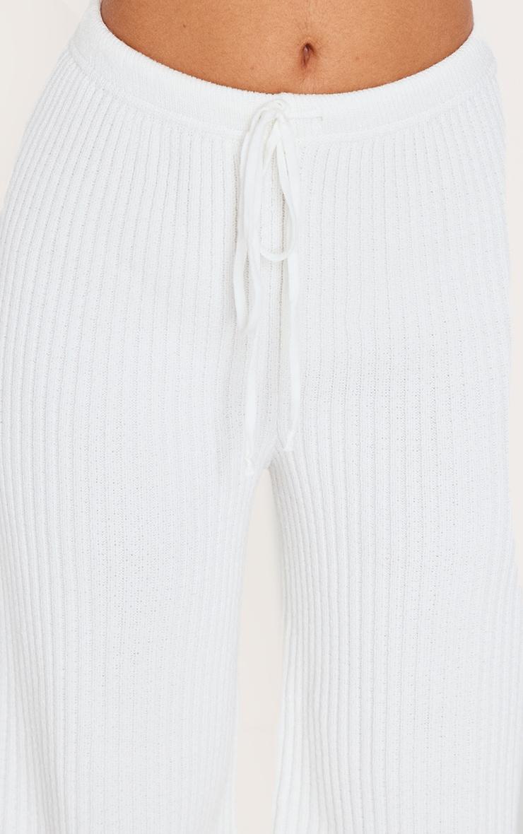 Petite Cream Knitted Pants Product Image