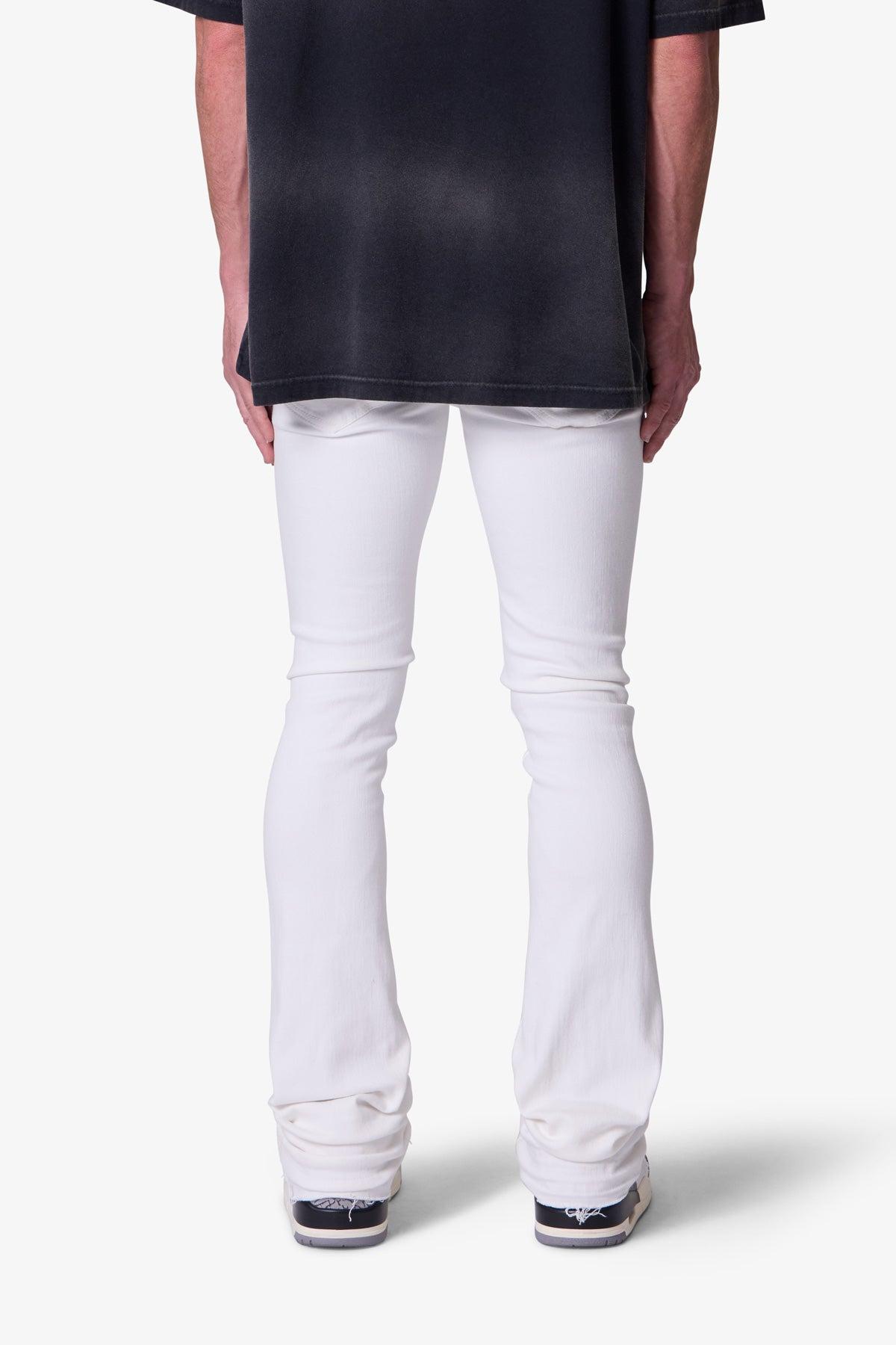 X514 Skinny Stacked Denim - White Product Image