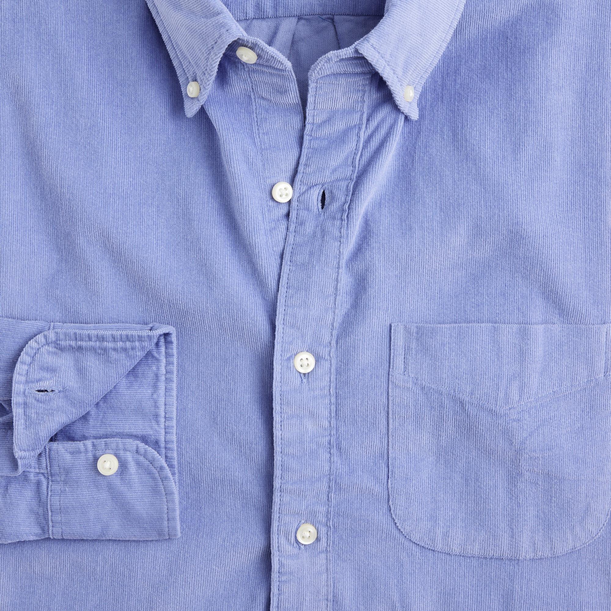 Slim fine-wale corduroy shirt Product Image