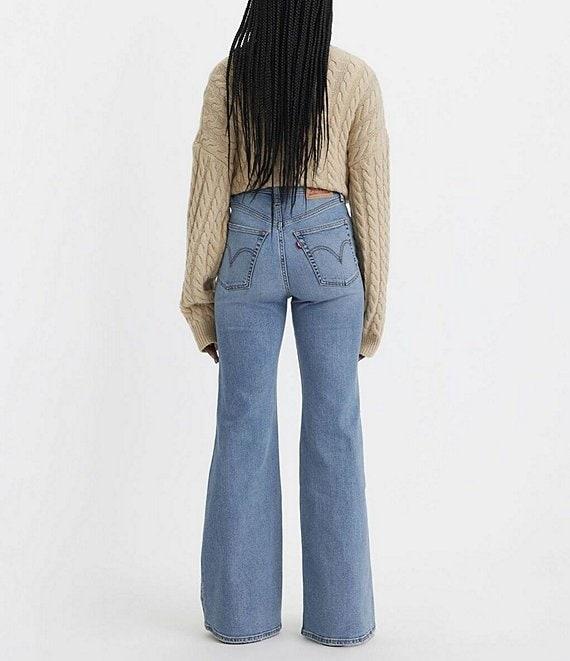Levi's® Ribcage High Rise Distressed Flare Jeans Product Image