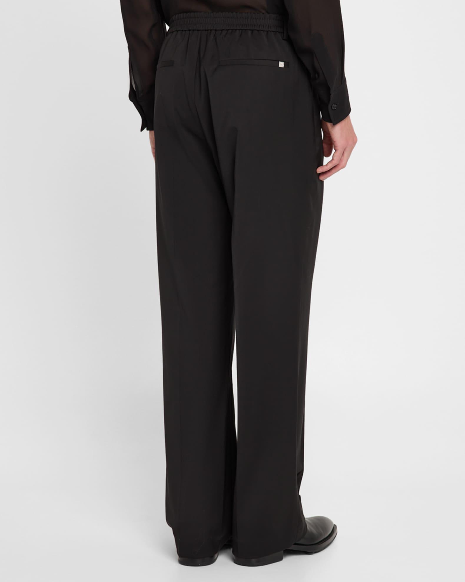 Men's Relaxed-Fit Pleated Suit Trousers Product Image