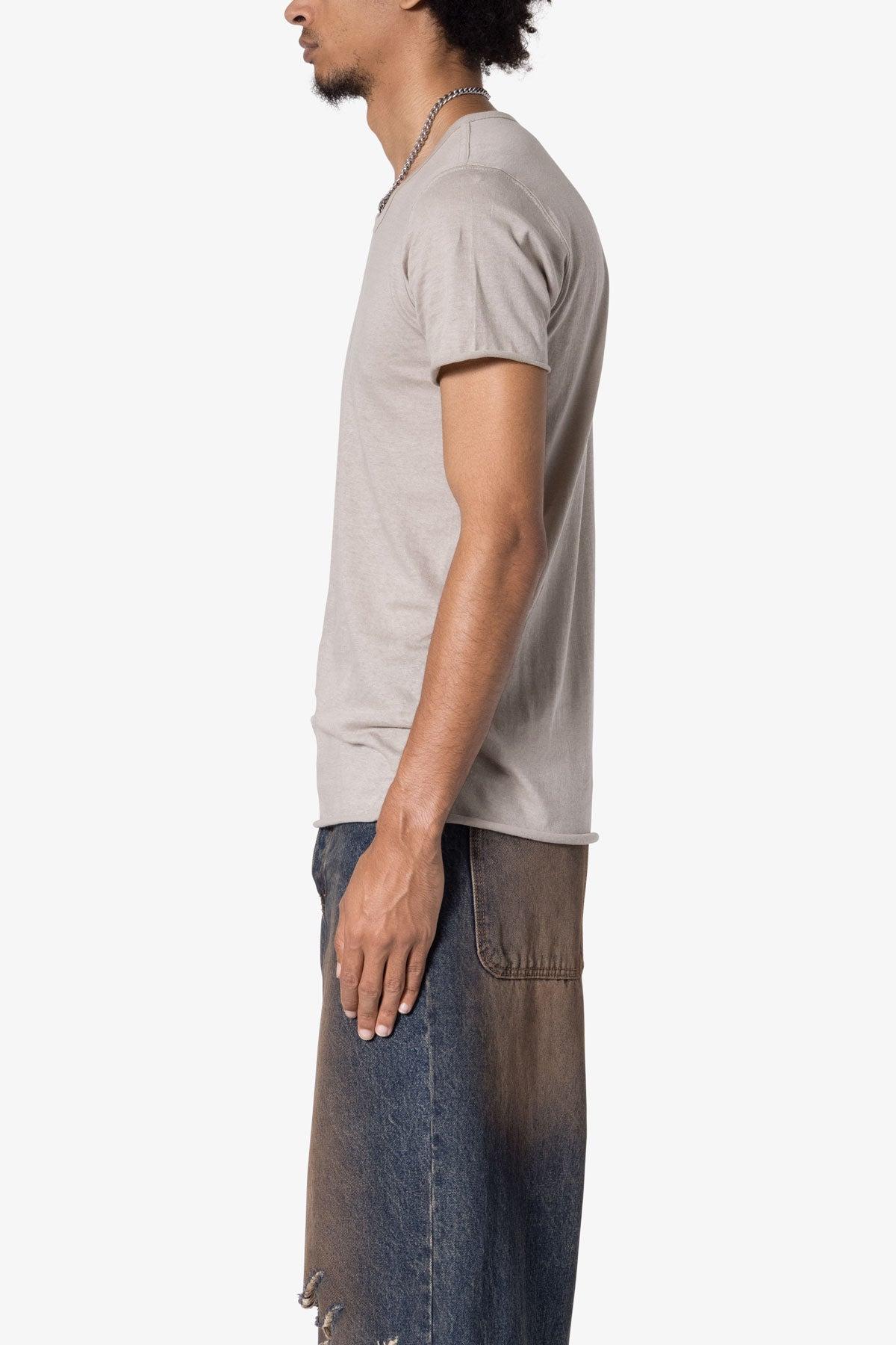 Sheer Knit Bias Cut Tee - Bone Product Image