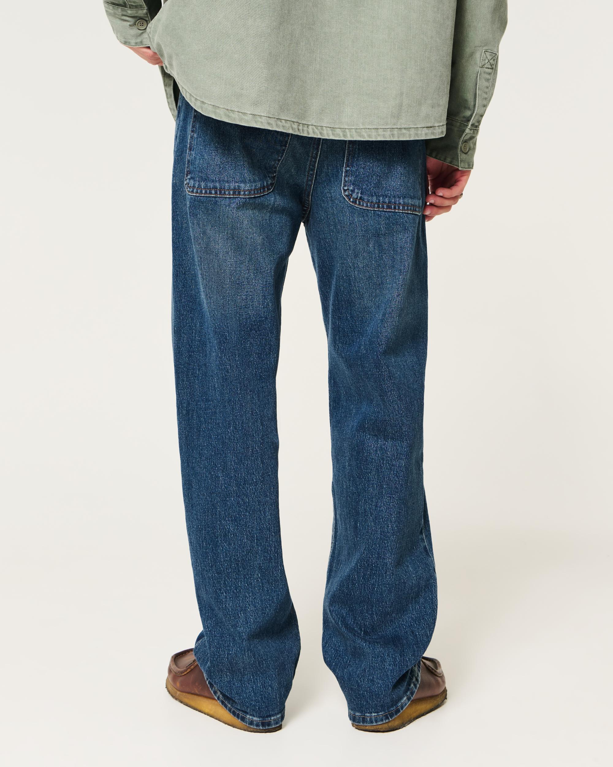 Dark Wash Baggy Jeans Product Image