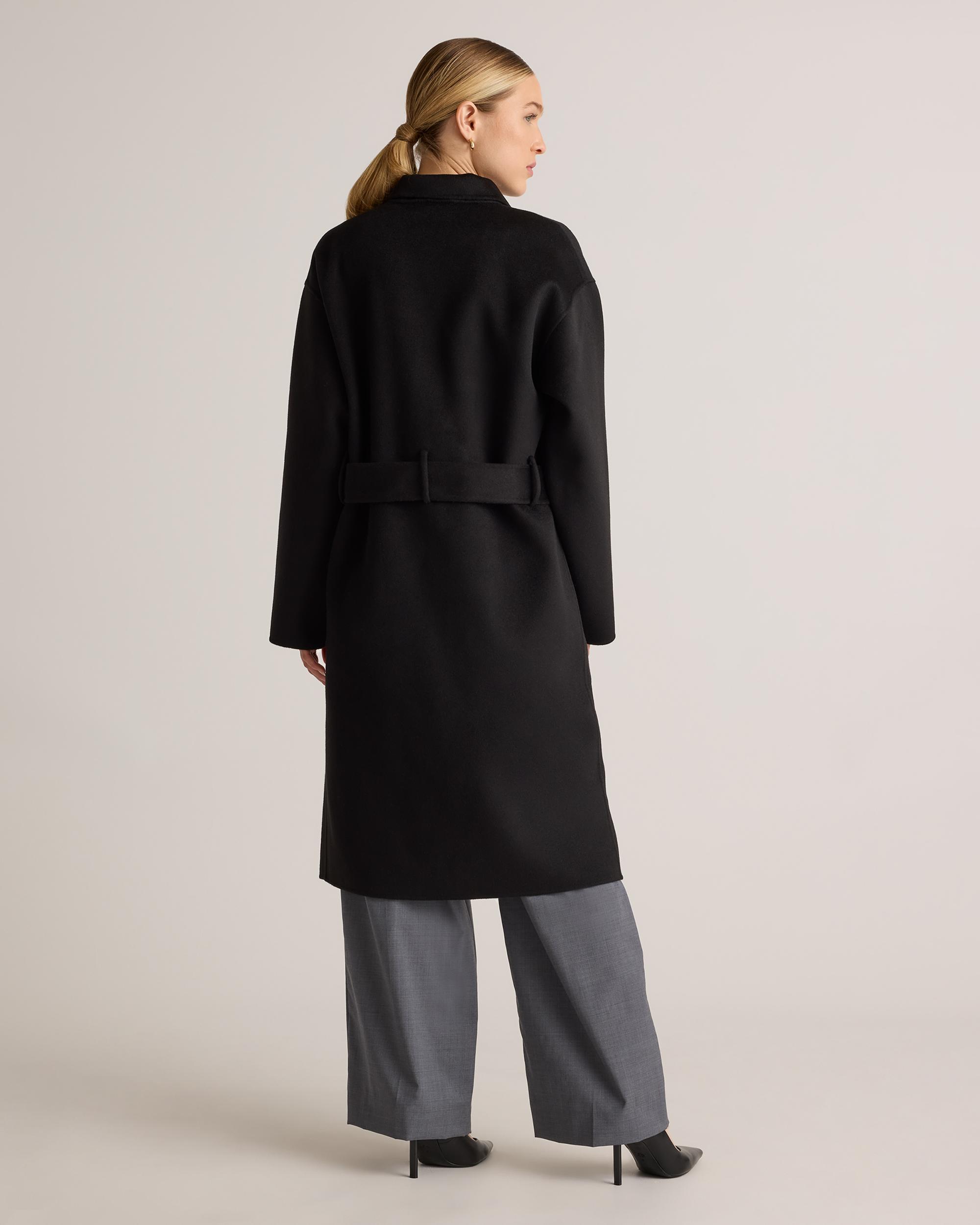 Quince | Women's 100% Mongolian Cashmere Double-Faced Double-Breasted Wrap Coat Product Image