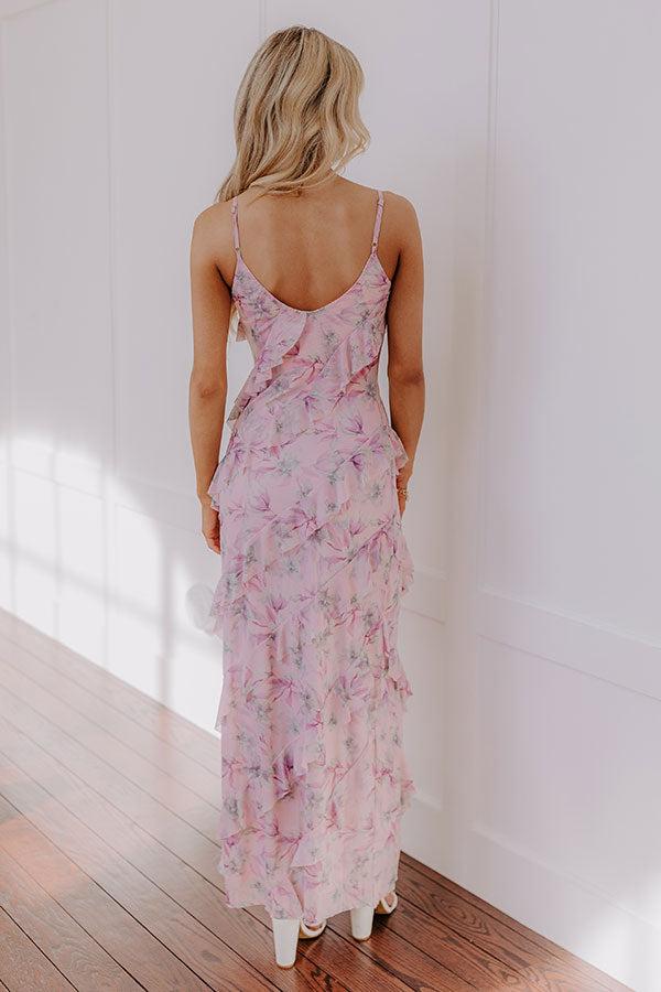 Romance In Florence Floral Maxi Dress Product Image
