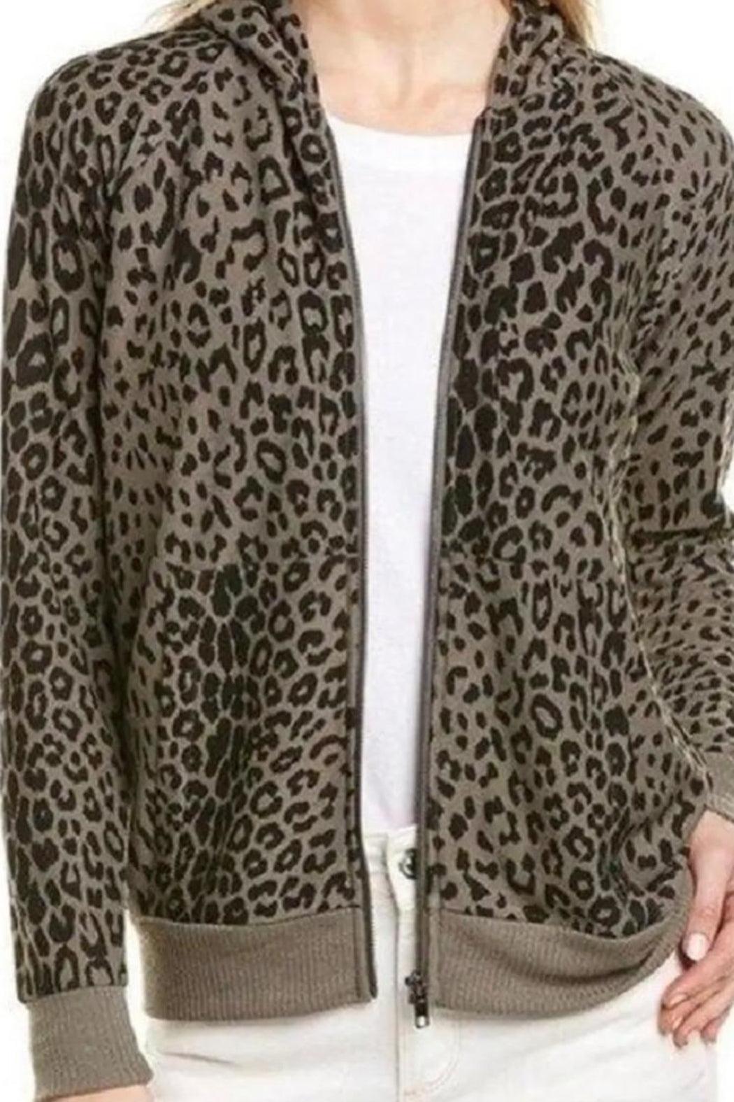 Ch Leopard Print Hoodie Product Image