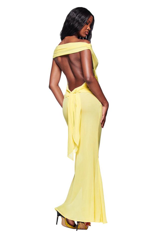 KAHLO MAXI DRESS - YELLOW Product Image