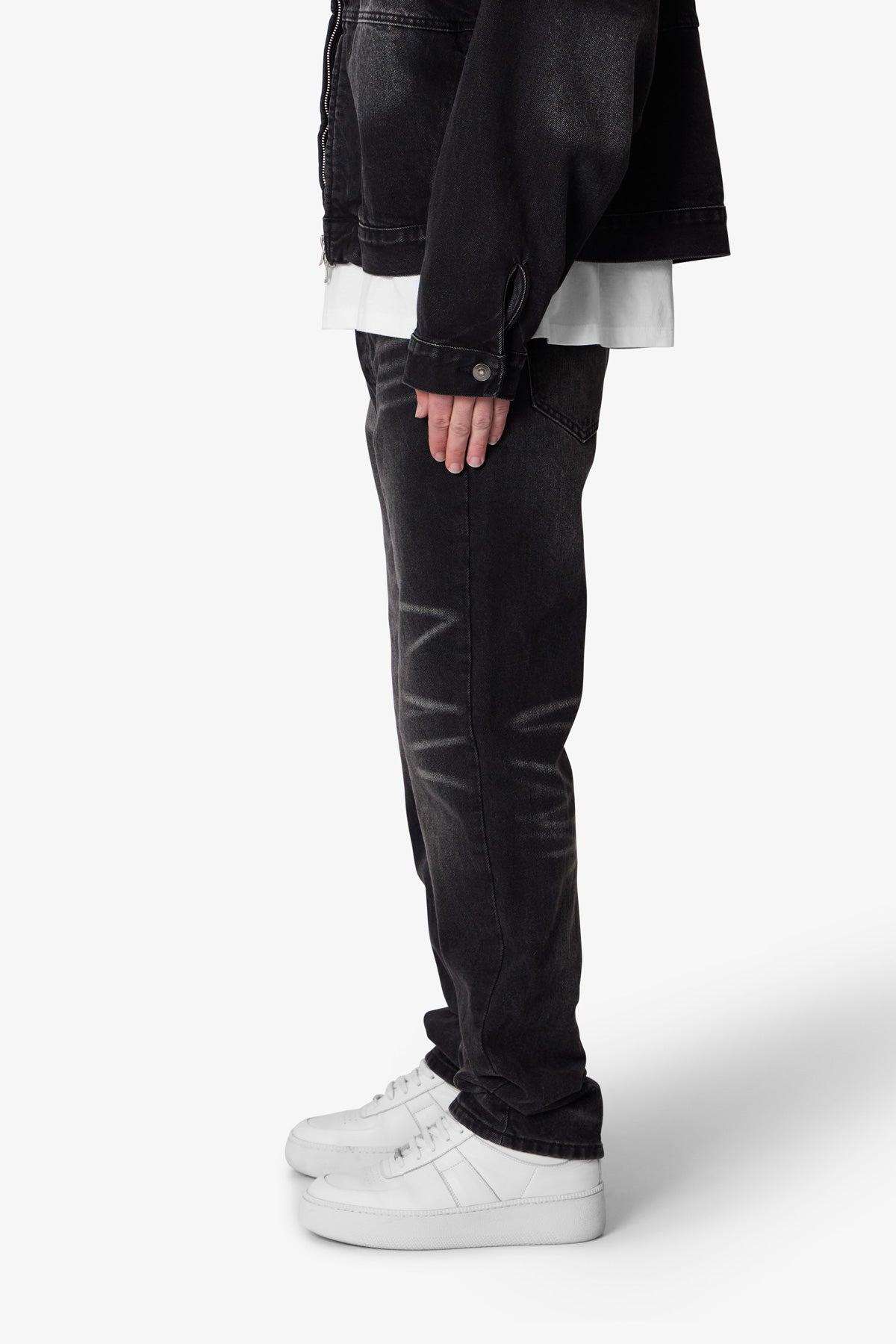 V724 Baggy Chore Denim - Washed Black Product Image