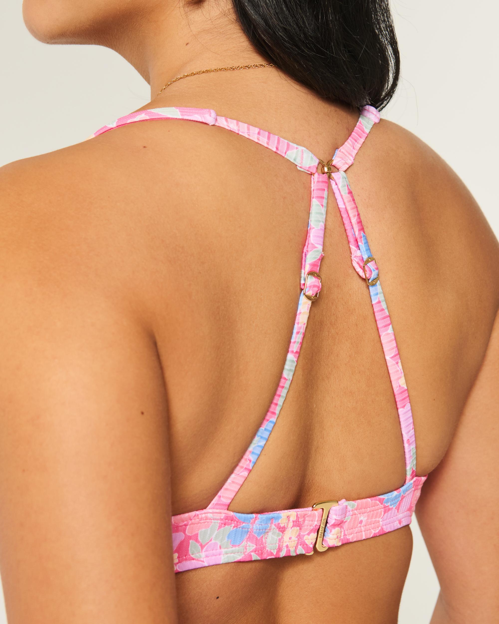 Curvy High Apex Ribbed Underwire Bikini Top Product Image