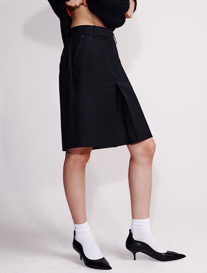 Wool Blend Tailored Skirt Product Image